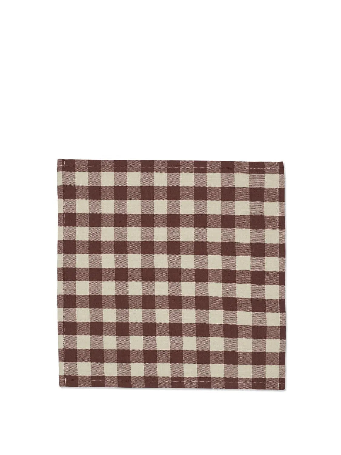 Bothy Check Napkins Set of 4  in  Cinnamon/Grey Gre präsentiert im Onlineshop von KAQTU Design AG. Servietten ist von Ferm Living