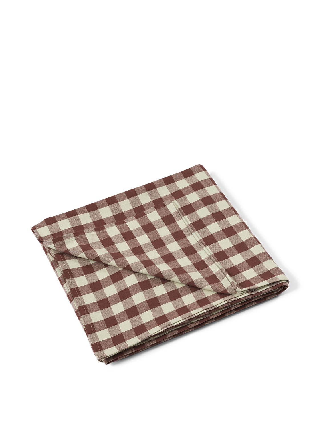 Bothy Check Table Cloth  in  Cinnamon/Grey Green präsentiert im Onlineshop von KAQTU Design AG. Tischset ist von Ferm Living