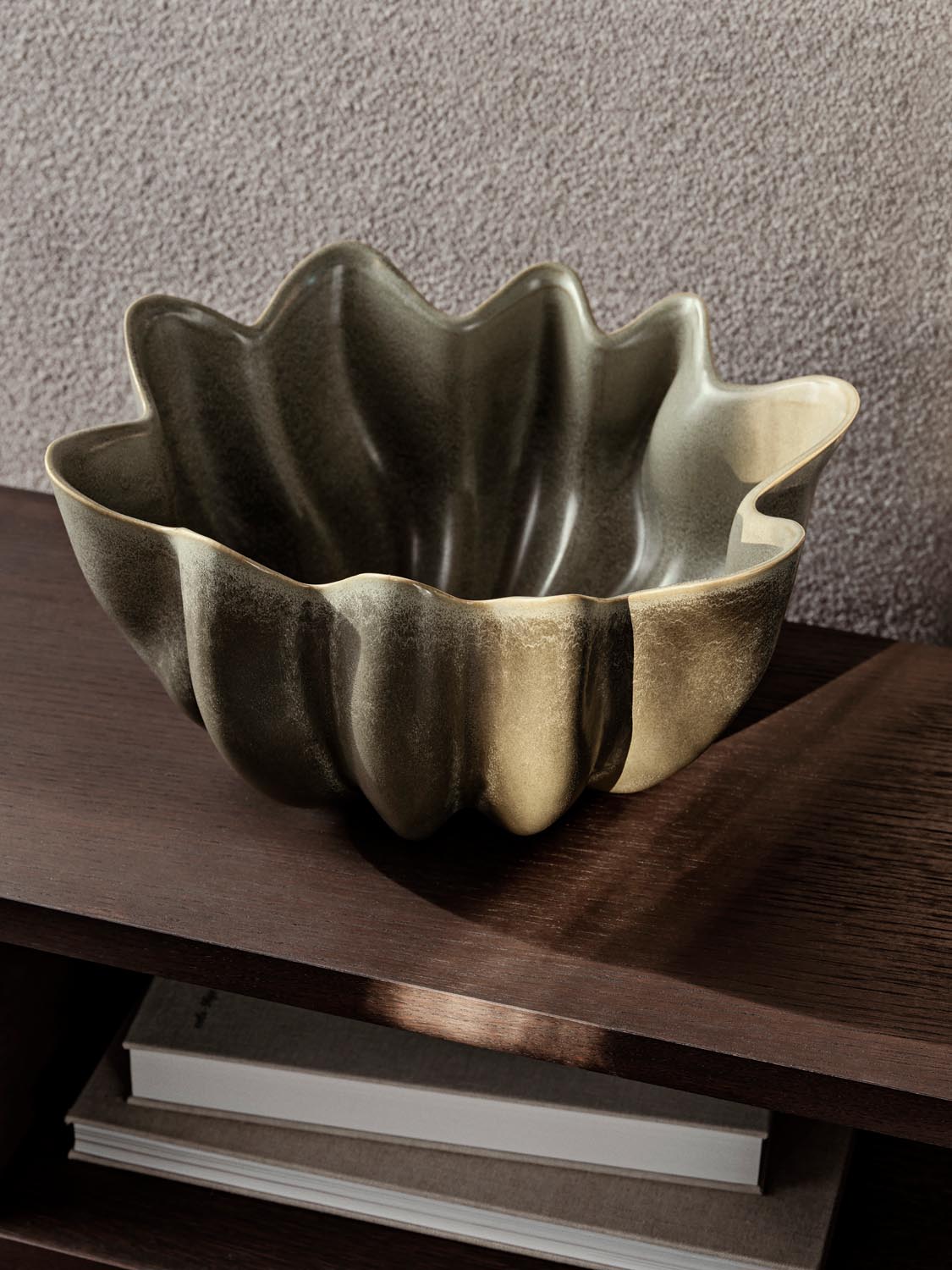 Nium Bowl Ø36  in  Dark Sage präsentiert im Onlineshop von KAQTU Design AG. Schüssel ist von Ferm Living