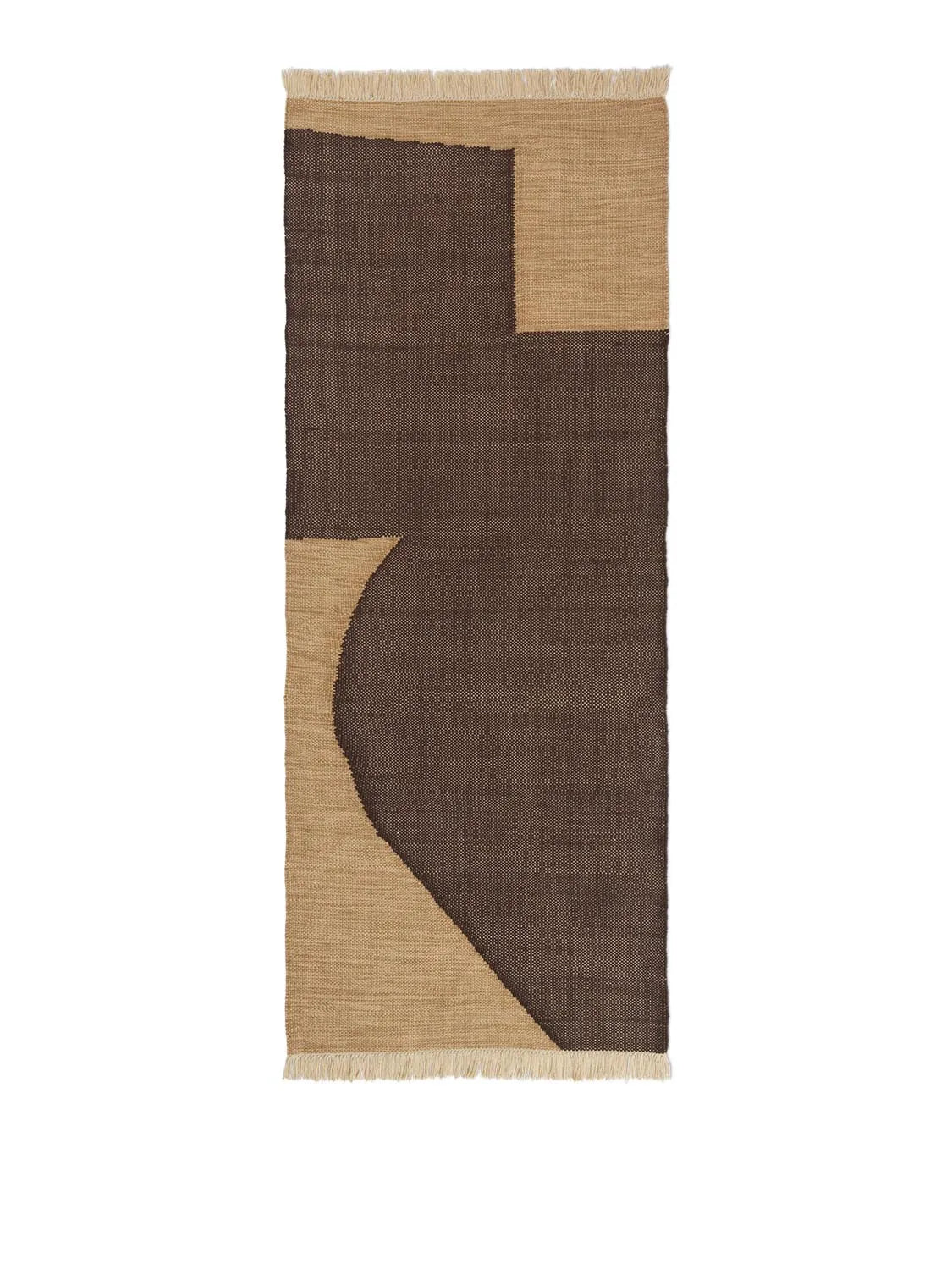 Forene Runner 80 x 200  in  Tan/Chocolate präsentiert im Onlineshop von KAQTU Design AG. Teppich ist von Ferm Living