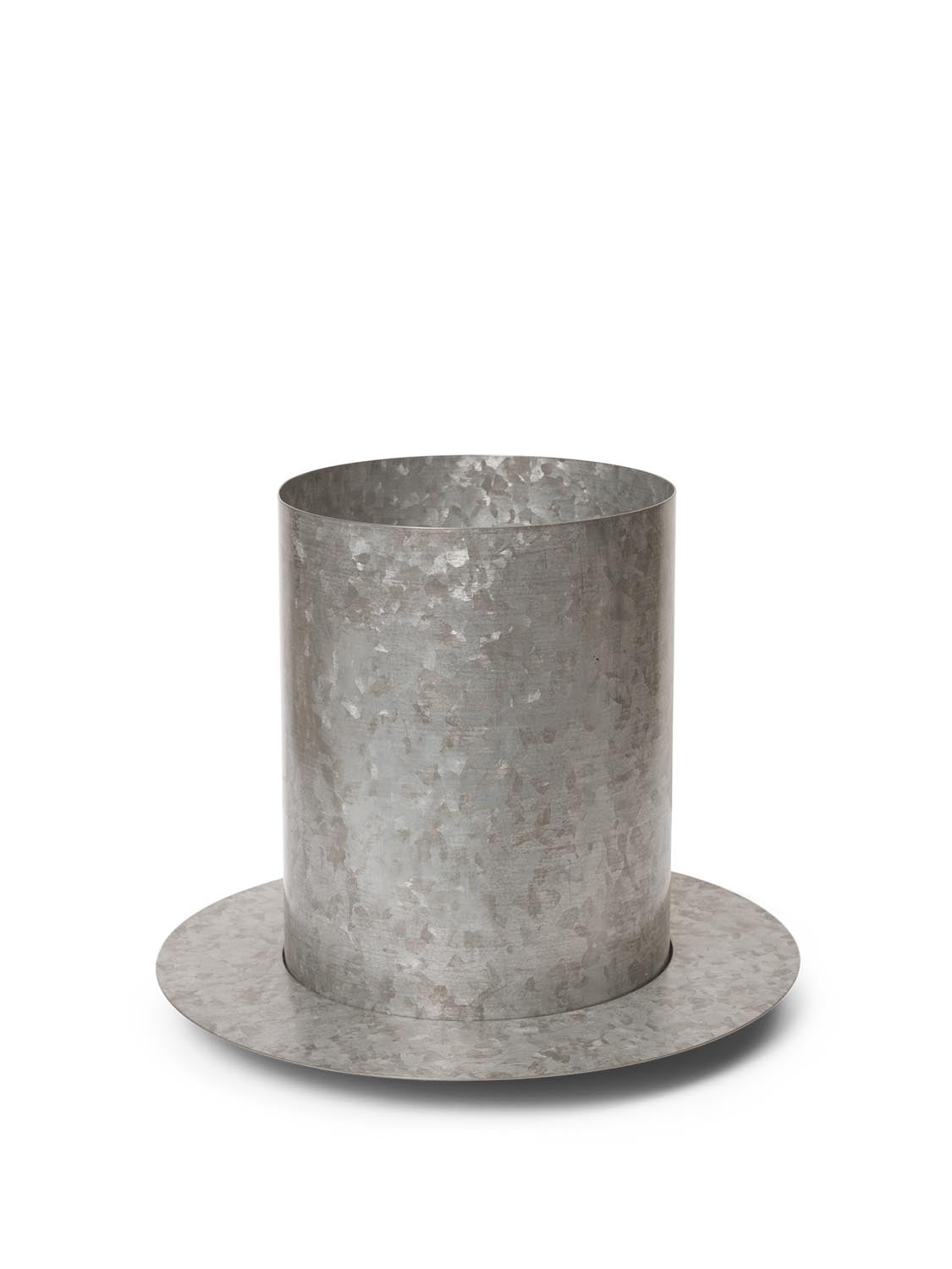 Auran Pot Medium  in  Galvanized präsentiert im Onlineshop von KAQTU Design AG. Blumentopf ist von Ferm Living