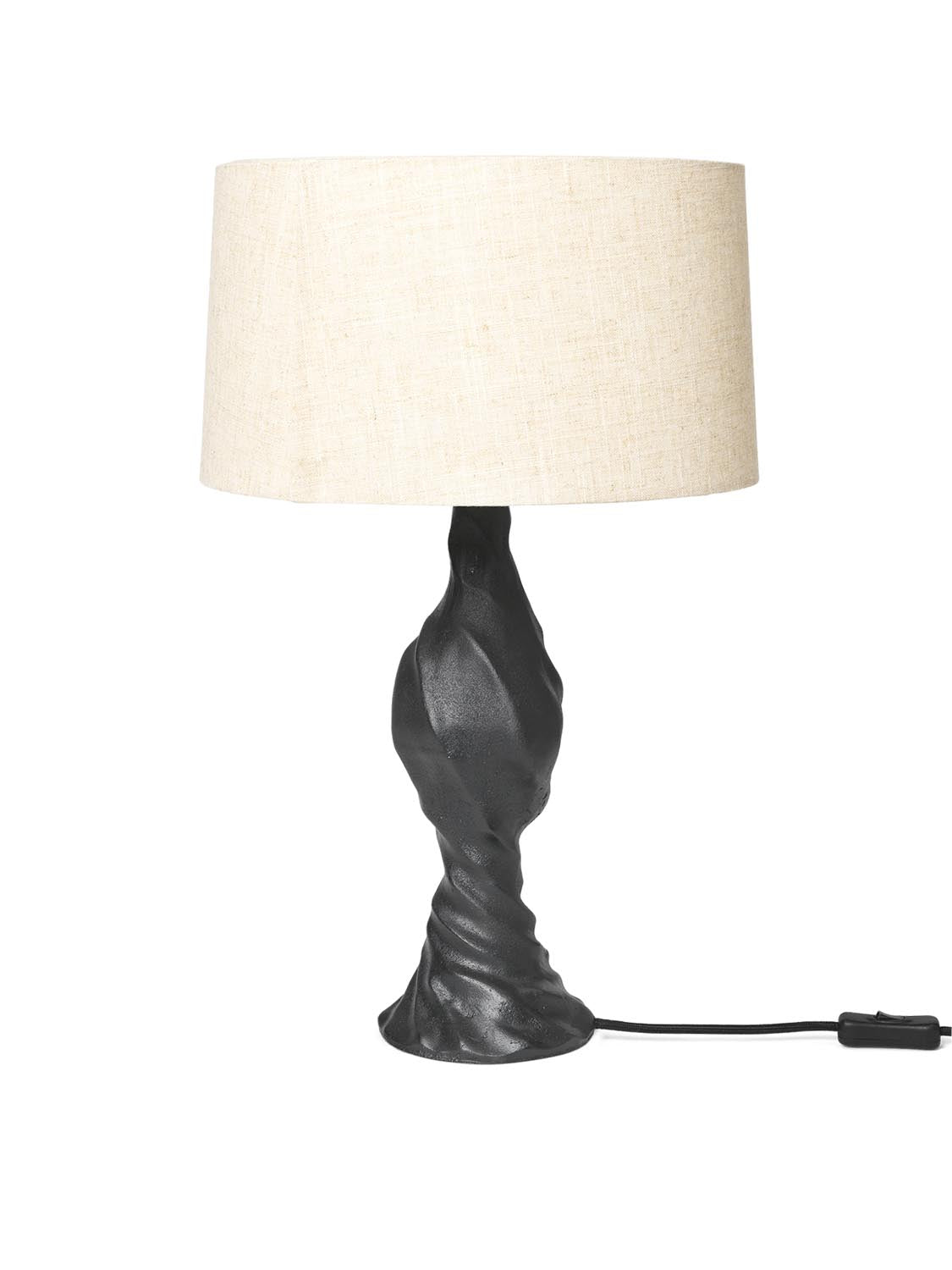 Moltan Lamp Base  in  Black präsentiert im Onlineshop von KAQTU Design AG. Tischleuchte ist von Ferm Living