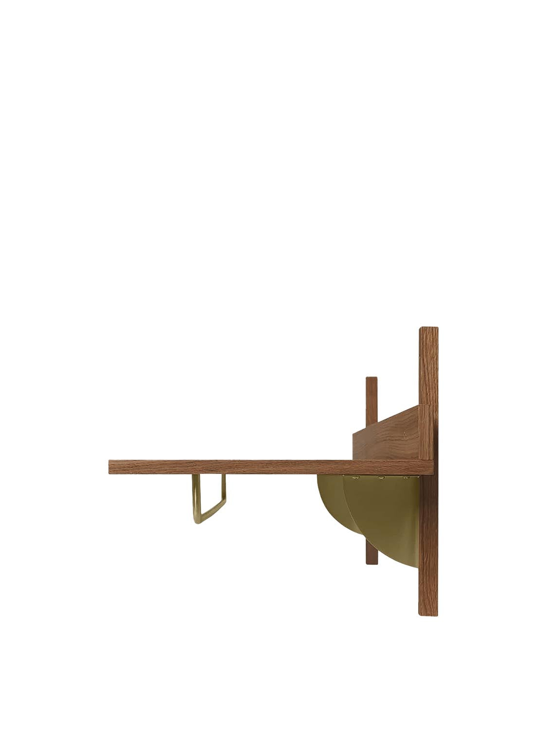 Sector Rack Regal  in  Smoked Oak/Brass präsentiert im Onlineshop von KAQTU Design AG. Wandregal ist von Ferm Living