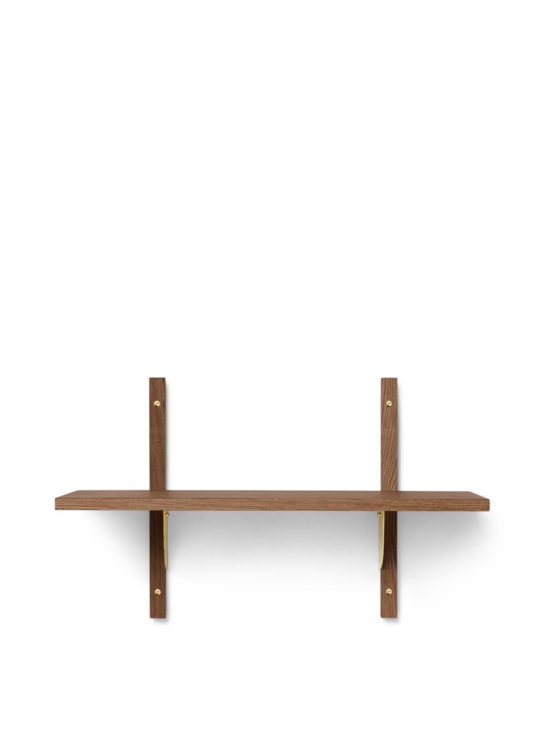 Sector Regal Single/Narrow  in  Smoked Oak/Brass präsentiert im Onlineshop von KAQTU Design AG. Wandregal ist von Ferm Living