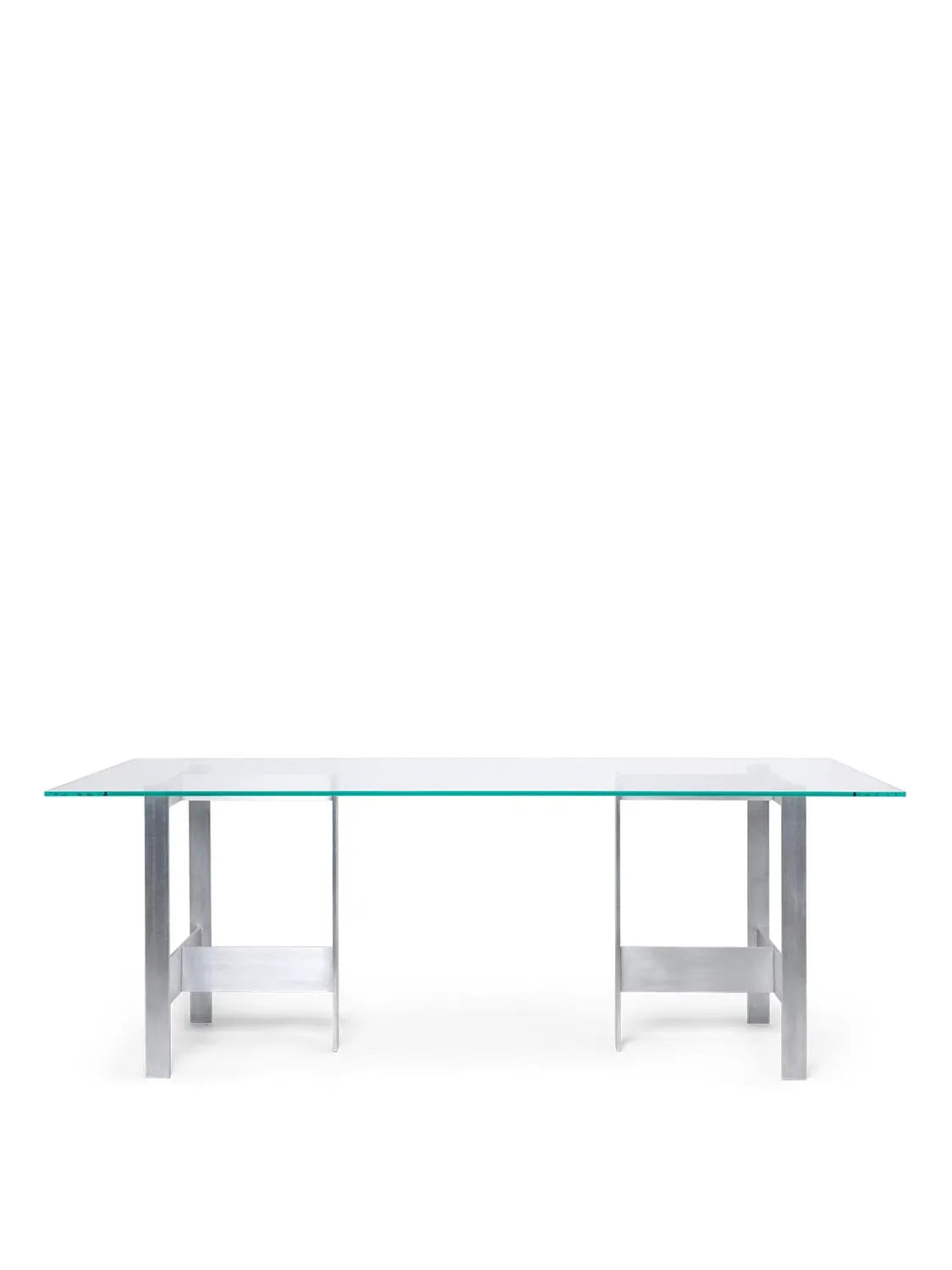 Lager Esstisch 90 x 200  in  Glass/Aluminium präsentiert im Onlineshop von KAQTU Design AG. Esstisch ist von Ferm Living