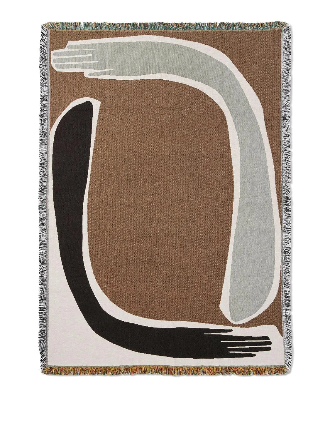 Pose Tapestry Blanket  in  Coffee präsentiert im Onlineshop von KAQTU Design AG. Wandteppich ist von Ferm Living