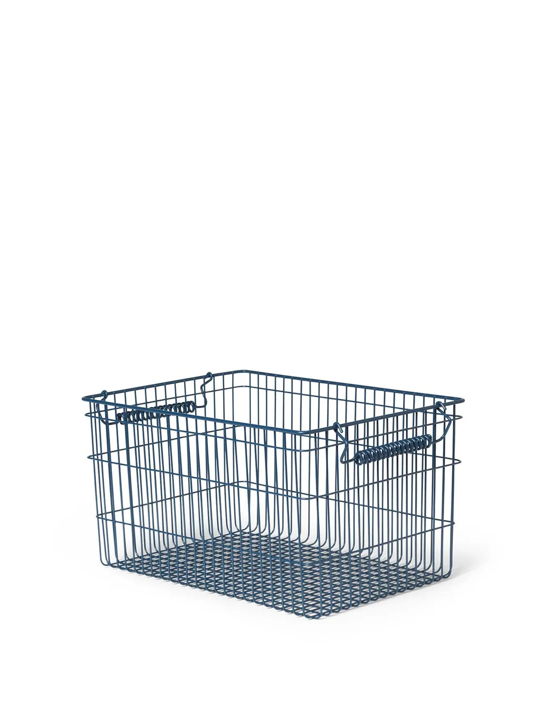 Cala stapelbar Körbe Set of 2  in  Dark Blue präsentiert im Onlineshop von KAQTU Design AG. Aufbewahrungskorb ist von Ferm Living