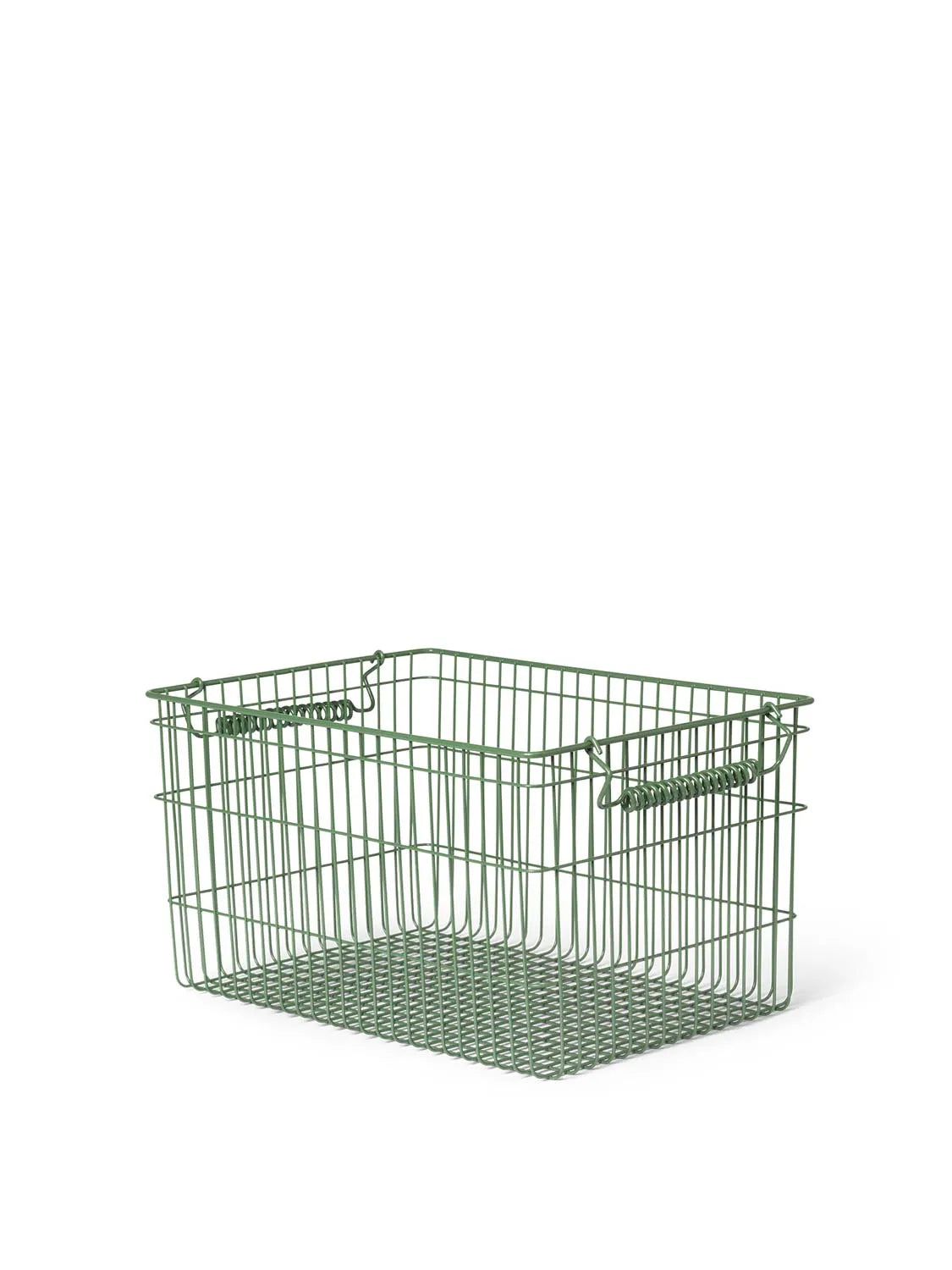 Cala stapelbar Körbe Set of 2  in  Verdant Green präsentiert im Onlineshop von KAQTU Design AG. Aufbewahrungskorb ist von Ferm Living