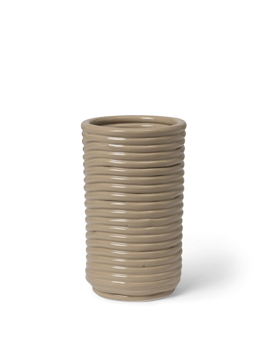 Corduroy Vase  in  Cashmere präsentiert im Onlineshop von KAQTU Design AG. Vase ist von Ferm Living