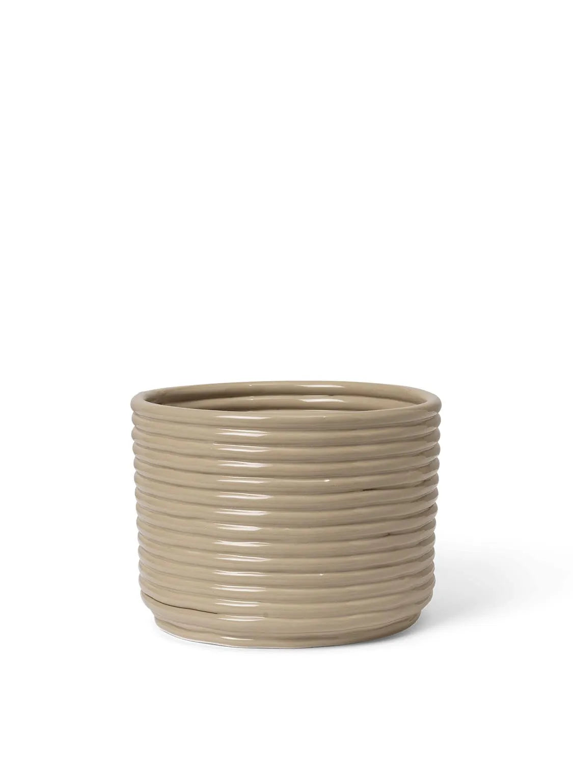 Corduroy Pot  in  Cashmere präsentiert im Onlineshop von KAQTU Design AG. Pflanzentopf ist von Ferm Living