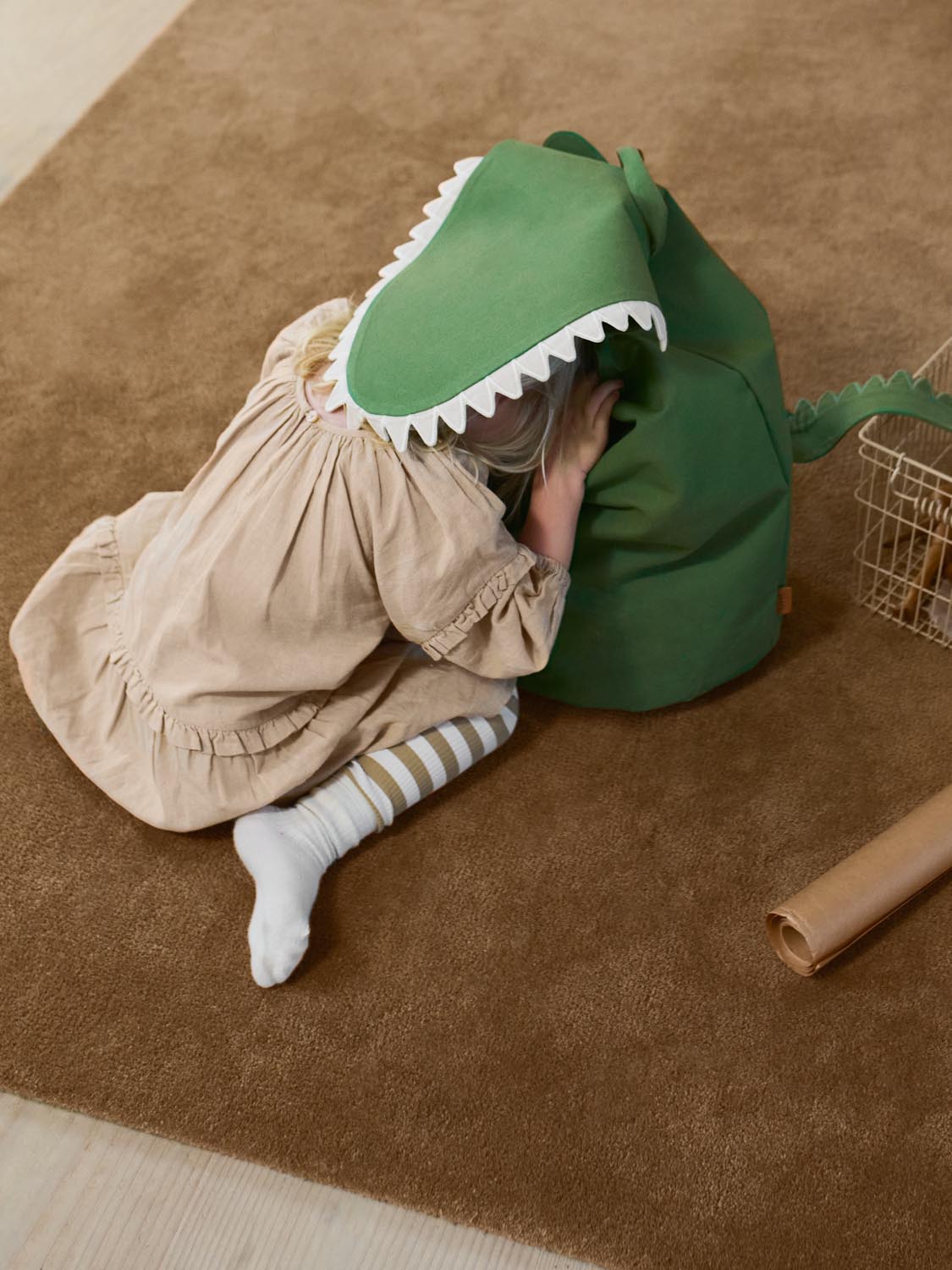 Crocodile Storage  in  Artichoke Green präsentiert im Onlineshop von KAQTU Design AG. Objekte Kids ist von Ferm Living