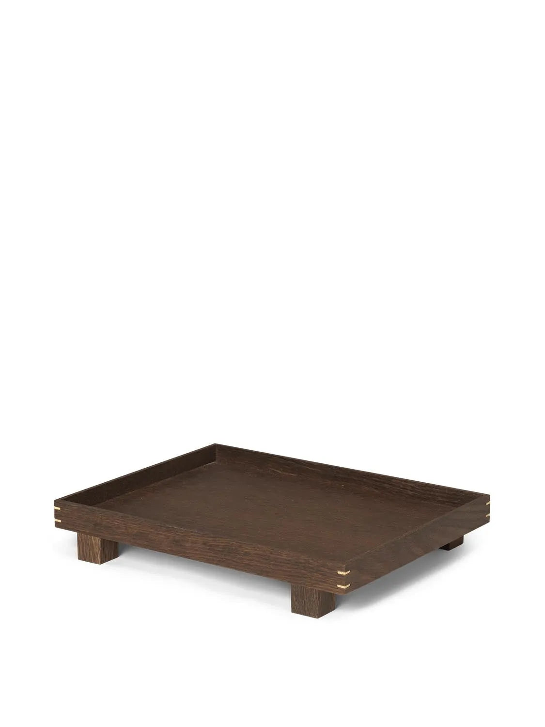 Bon Wooden Tray Small  in  Smoked Oak präsentiert im Onlineshop von KAQTU Design AG. Tablett ist von Ferm Living