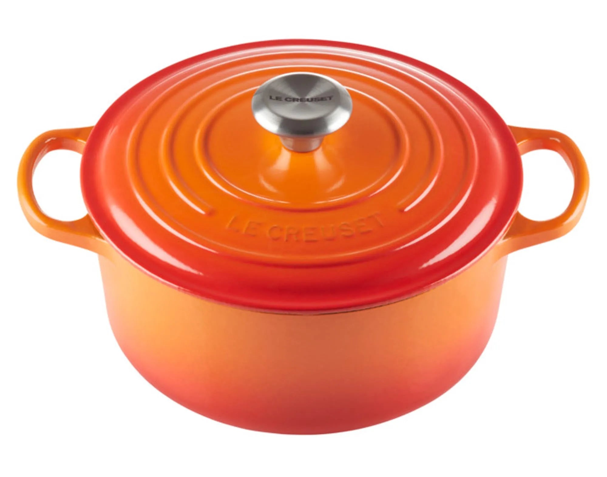 Runder LE CREUSET Bräter 24 cm: Ideal für köstliche Ofengerichte.