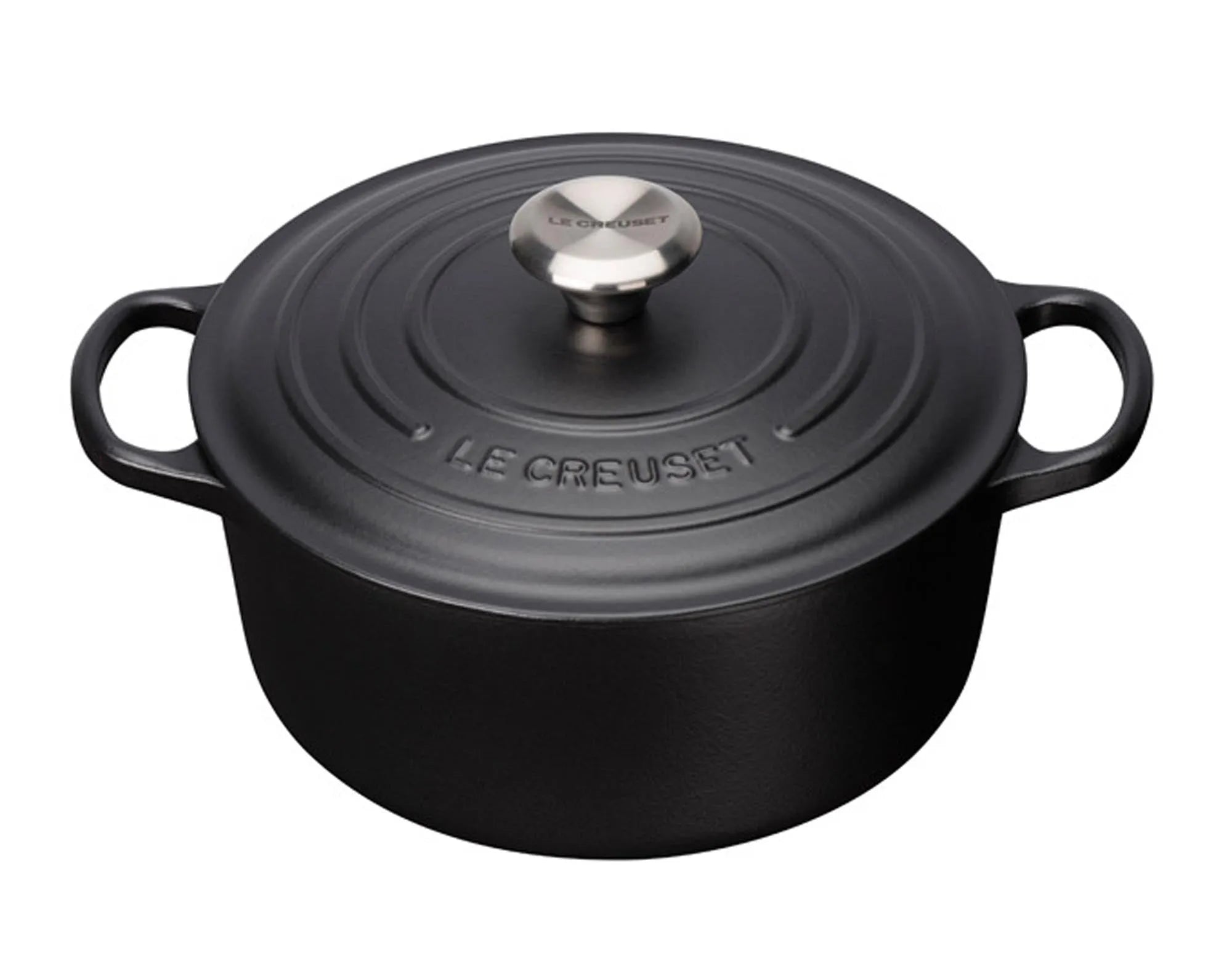 Bräter Signature rund 26 cm in Schwarz präsentiert im Onlineshop von KAQTU Design AG. Topf ist von LE CREUSET