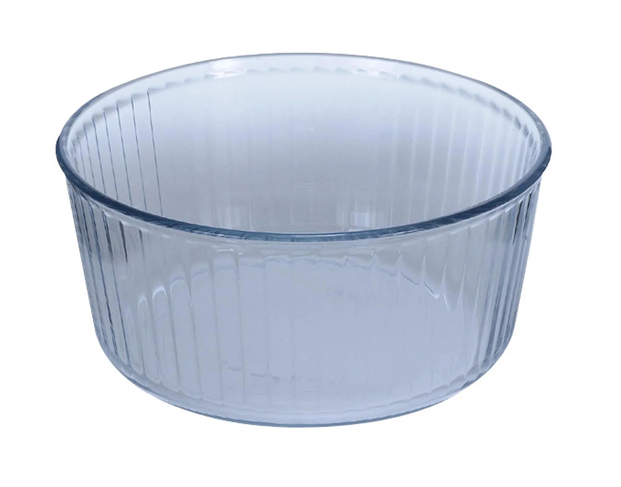 Die PYREX Souffléform aus Borosilikatglas (ø 21 cm) ist hitzebeständig, spülmaschinenfest und ideal für Soufflés, Aufläufe und mehr.