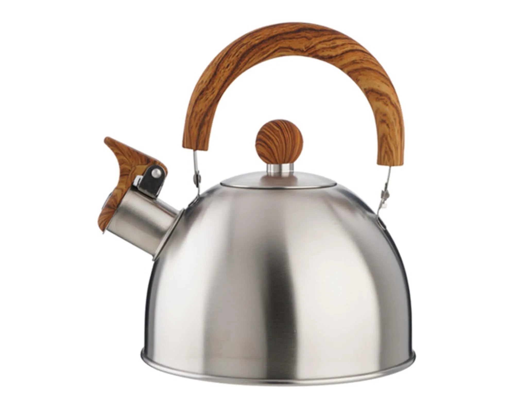 Flötenkessel Inox Griff Holzoptik 1.5 l in  präsentiert im Onlineshop von KAQTU Design AG. Küchengerät ist von EVA COLLECTION