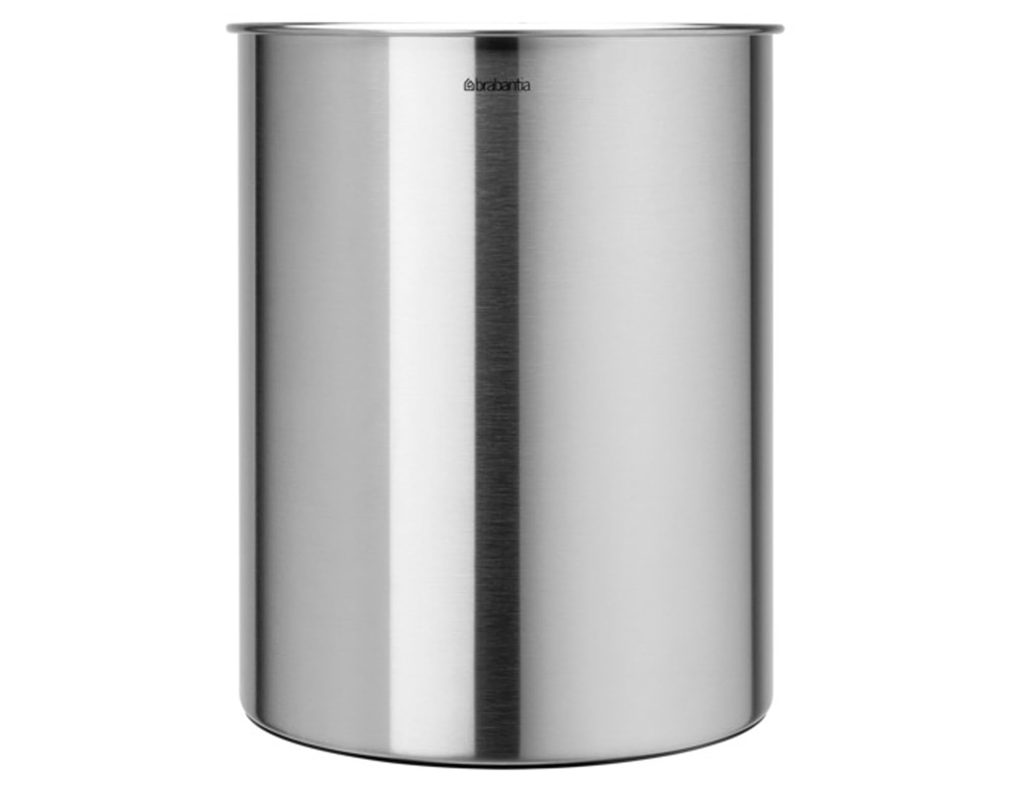 Papierkorb matt steel 15 l in  präsentiert im Onlineshop von KAQTU Design AG. Papierkorb ist von BRABANTIA