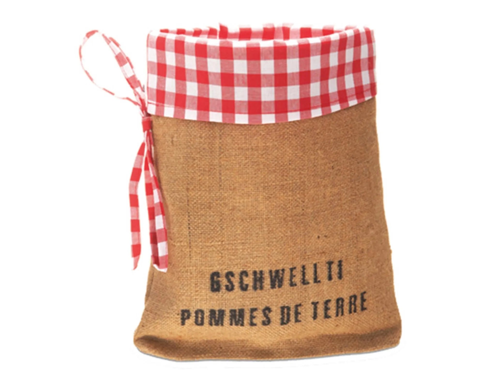 Robuster Kartoffelsack Kölsch 25x34 cm von SPIMA: Atmungsaktiv, pflegeleicht, ideal für frisches Gemüse. Nachhaltige Lagerung.