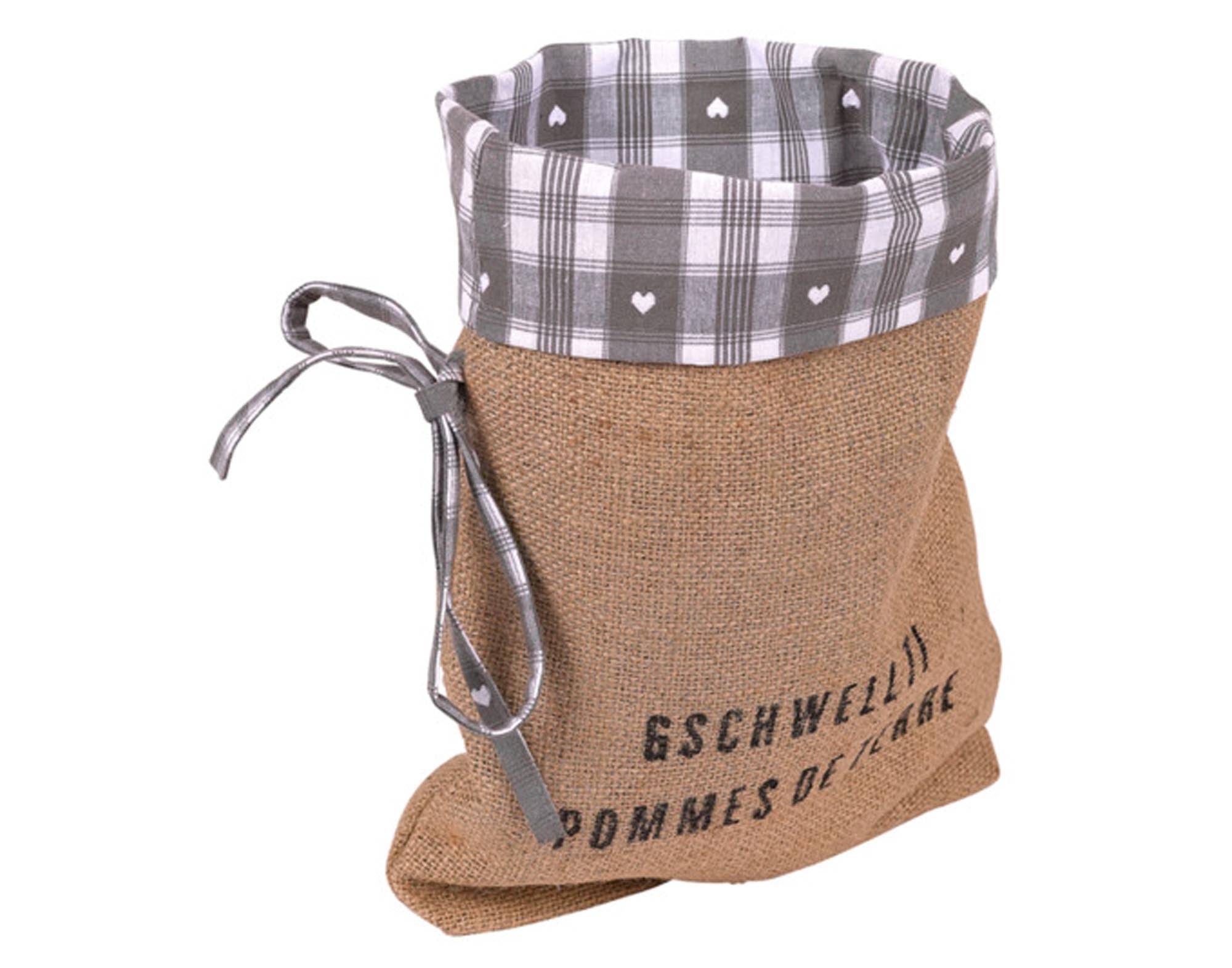 Kartoffelsack Karo Herz 25x34 cm in  präsentiert im Onlineshop von KAQTU Design AG. Küchenhelfer ist von SPIMA