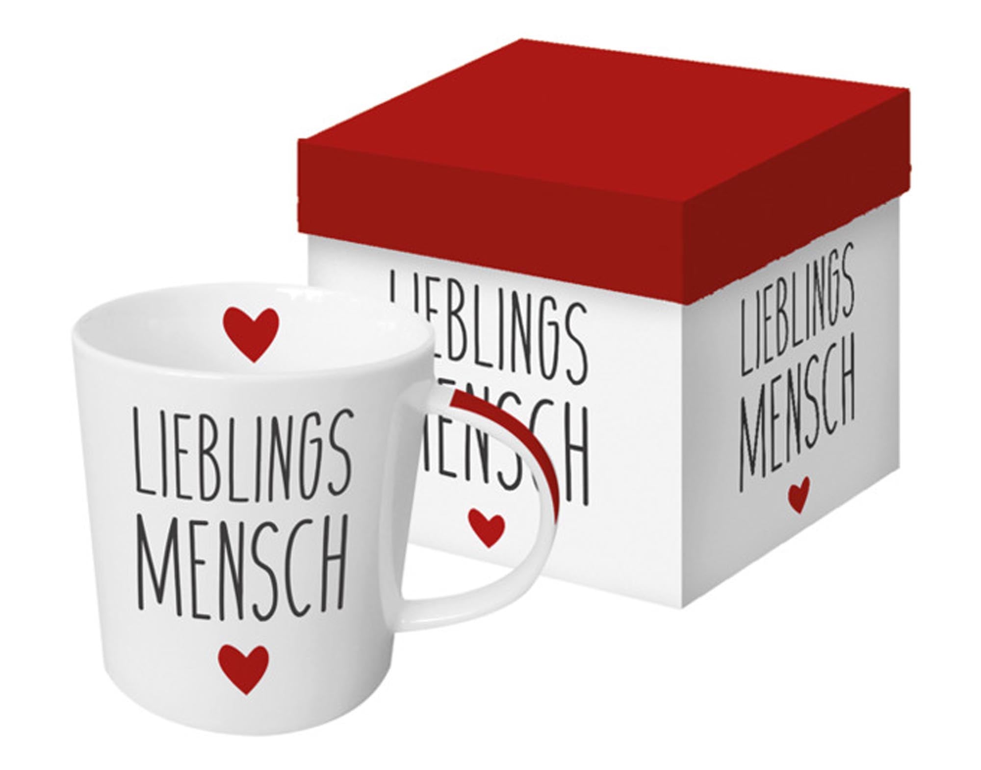 Trend Mug GB Lieblingsmensch in  präsentiert im Onlineshop von KAQTU Design AG. Glas ist von PPD