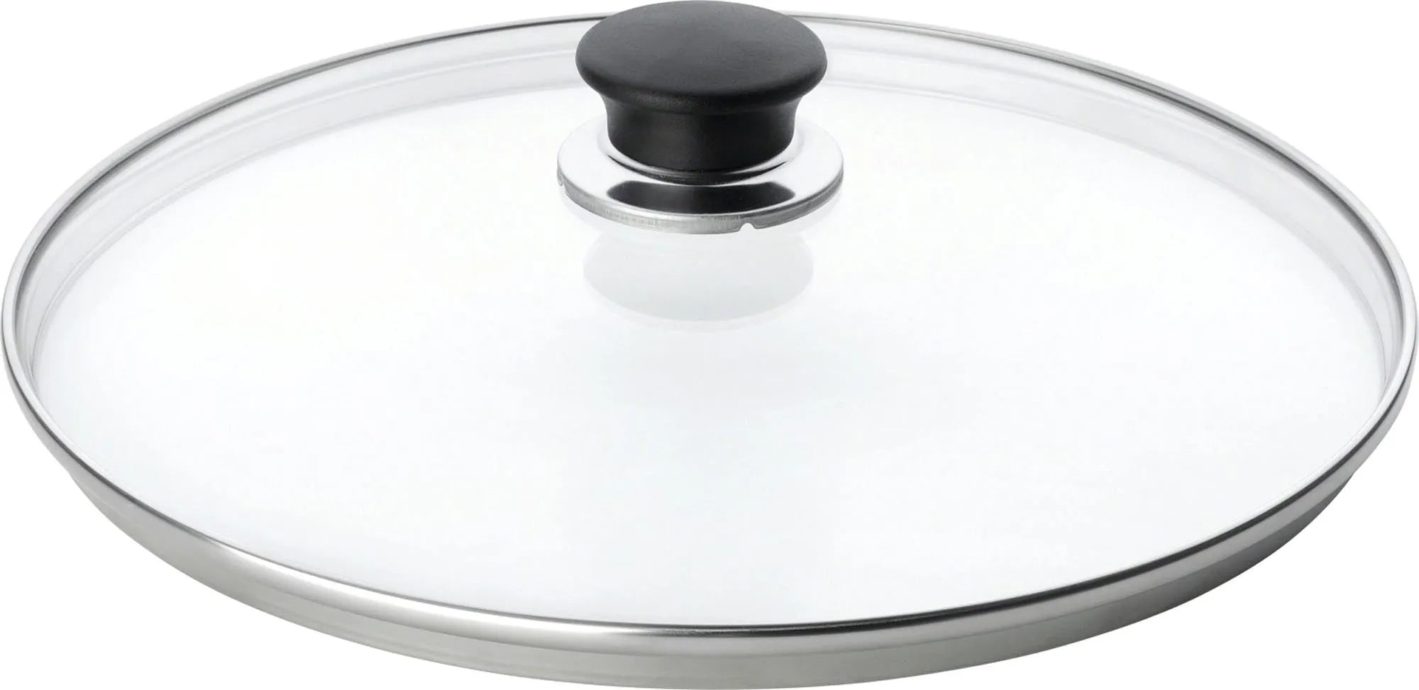 Eleganter Ballarini Glasdeckel D26cm: Hitzebeständig, ergonomisch, spülmaschinenfest. Perfekt für energieeffizientes Kochen.