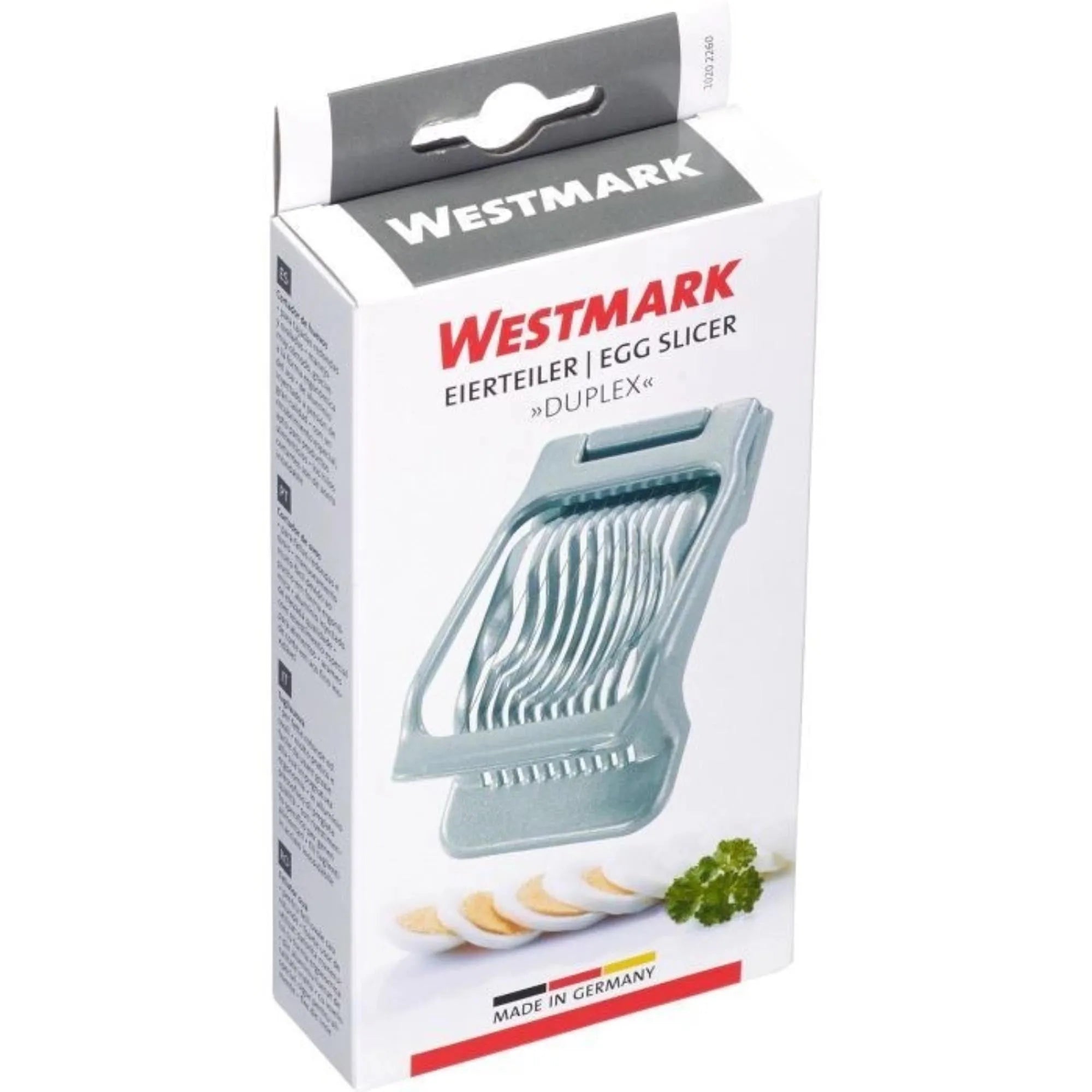 Praktischer Eierteiler Duplex von Westmark für perfekte Scheiben.