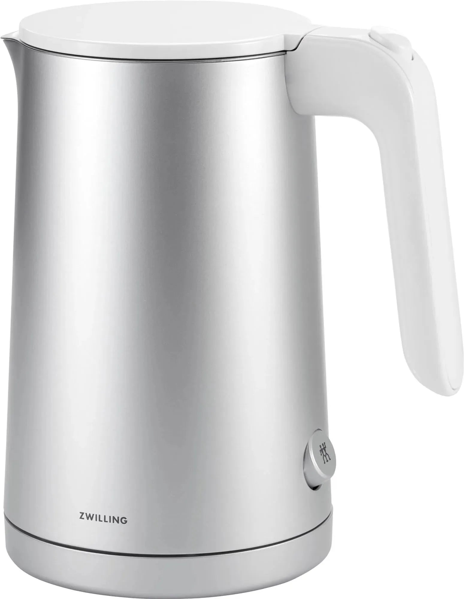 Eleganter Zwilling Enfinigy Wasserkocher 1.0l in edlem Silber.