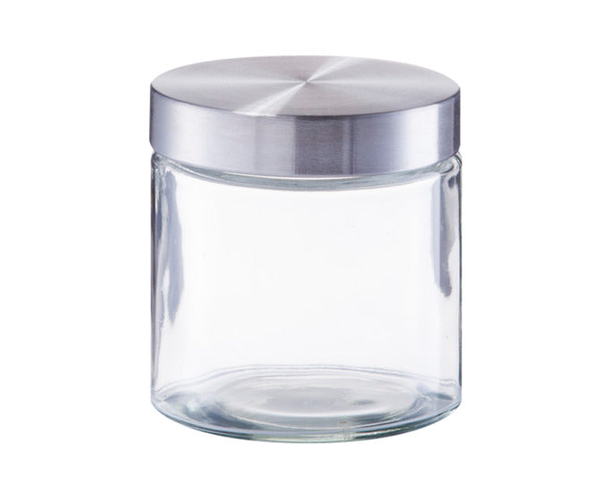 Vorratsglas mit Deckel Inox 750 ml in  präsentiert im Onlineshop von KAQTU Design AG. Aufbewahrungsdose ist von ZELLER PRESENT