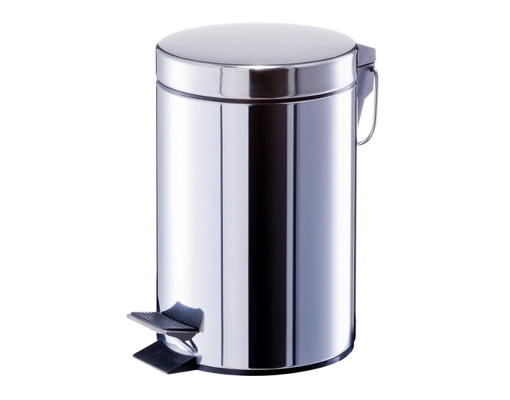 Treteimer Inox 3 l ø 22.25.5 cm in  präsentiert im Onlineshop von KAQTU Design AG. Mülleimer ist von ZELLER PRESENT