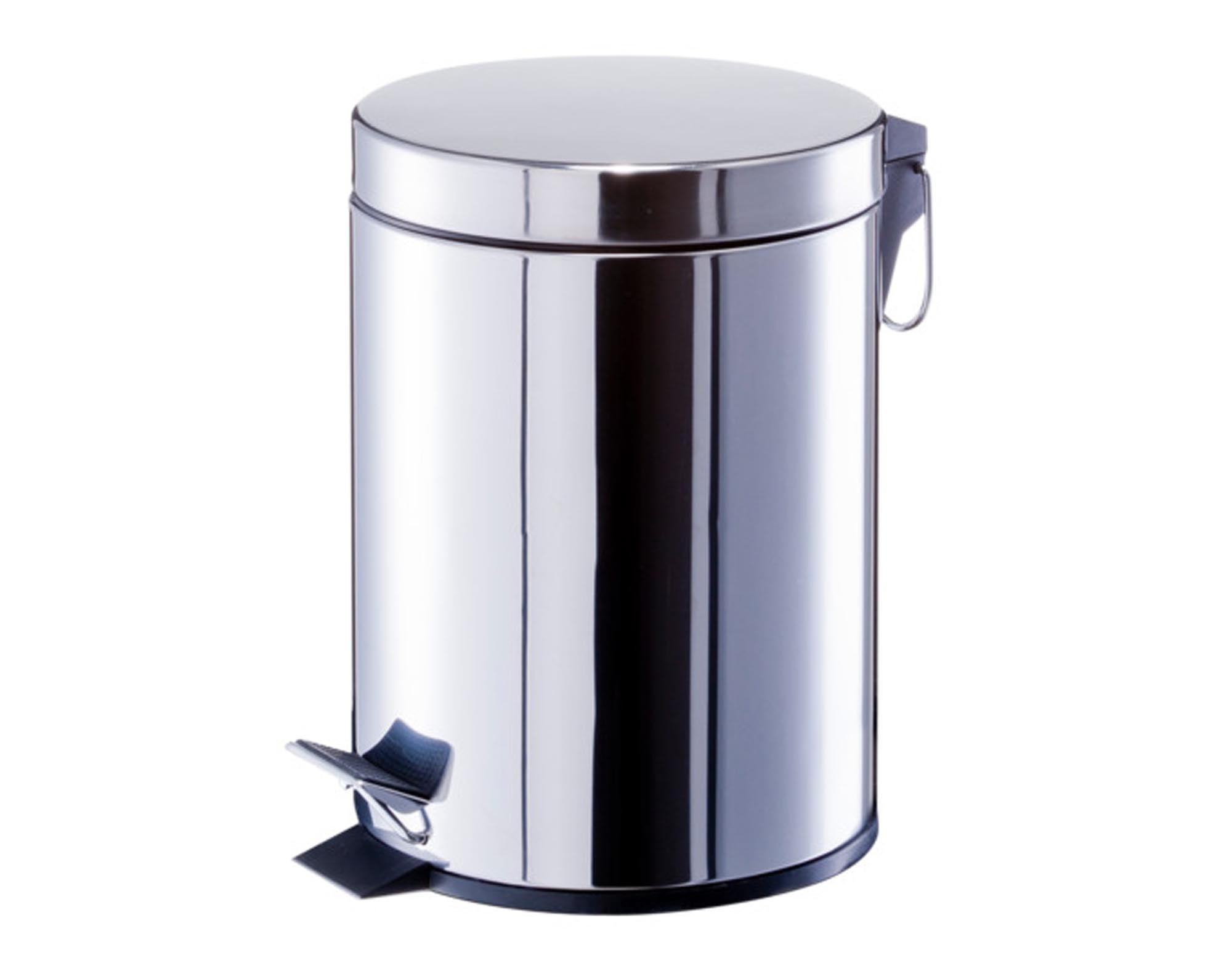 Treteimer Inox 5 l ø 22x29.3 cm in  präsentiert im Onlineshop von KAQTU Design AG. Mülleimer ist von ZELLER PRESENT