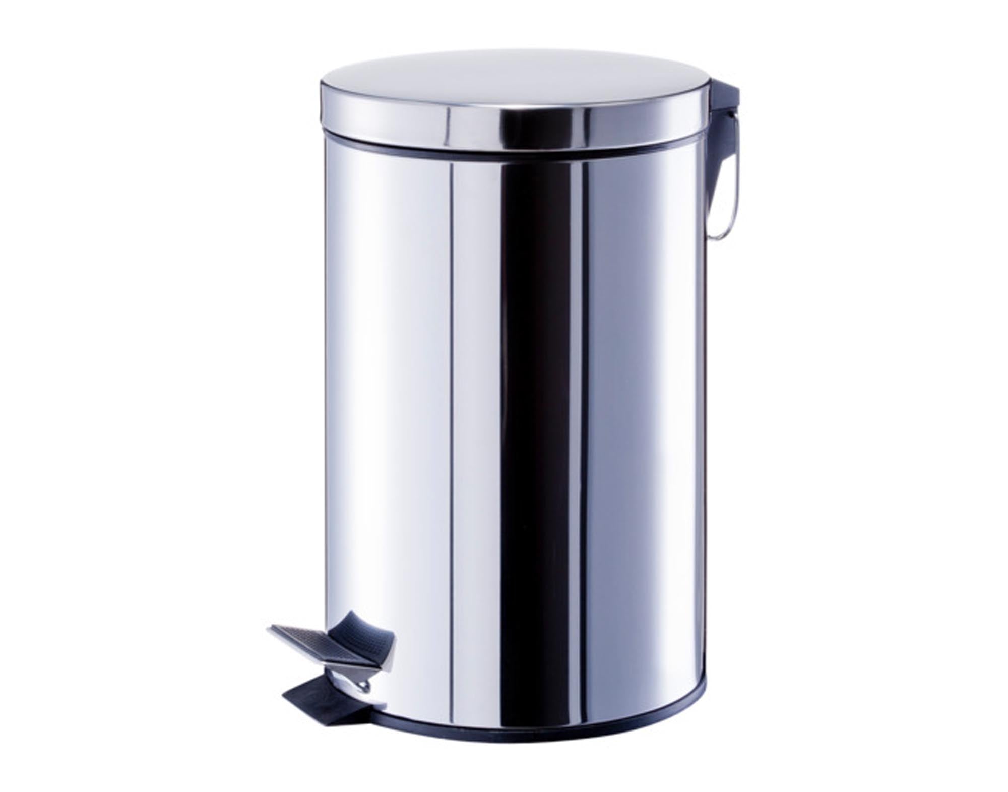 Treteimer Inox 12 l ø 27x40 cm in  präsentiert im Onlineshop von KAQTU Design AG. Mülleimer ist von ZELLER PRESENT