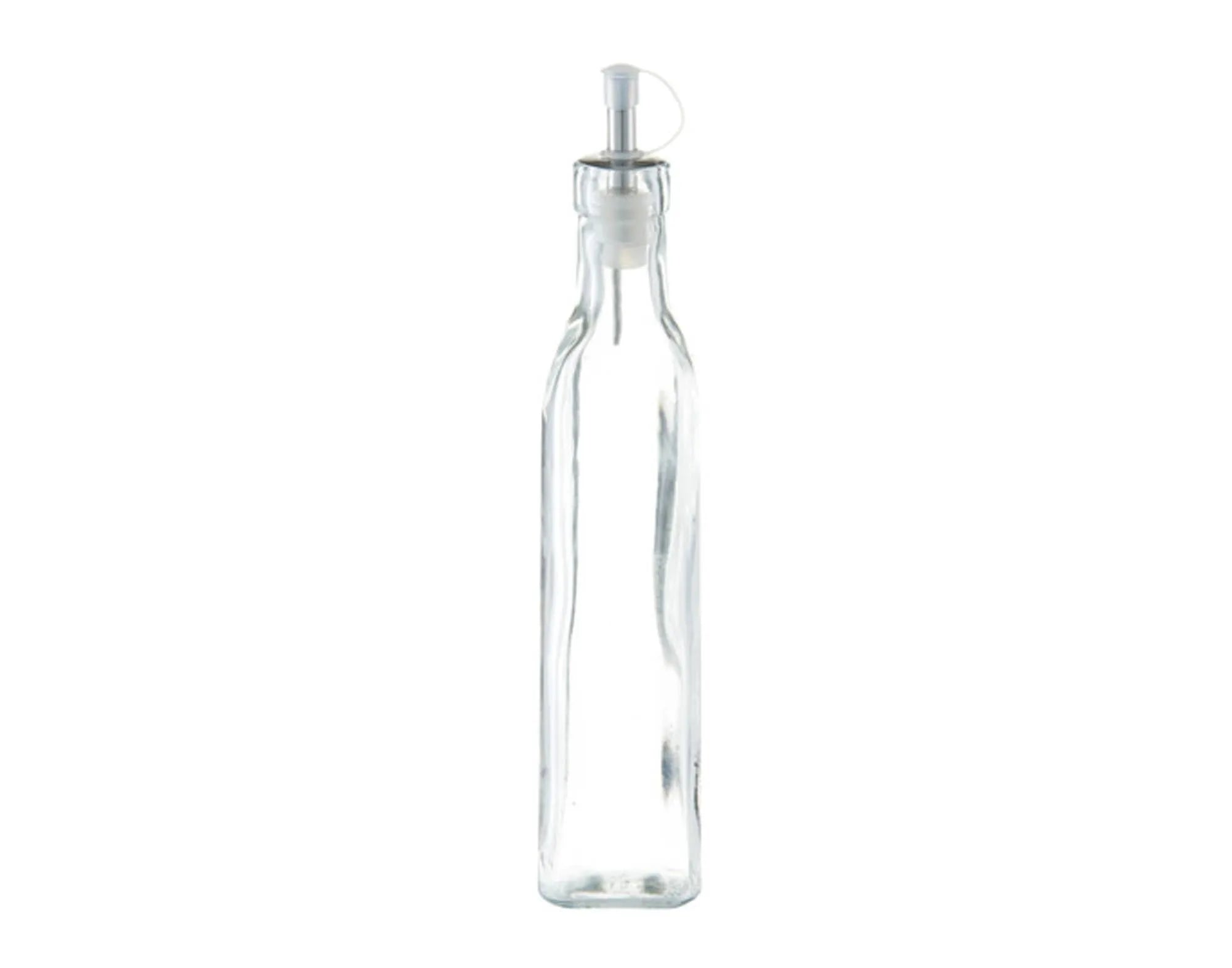 Elegante 270 ml Essig-Ölflasche aus Glas von ZELLER PRESENT, ideal für präzises Dosieren und stilvolle Kücheneinrichtung.