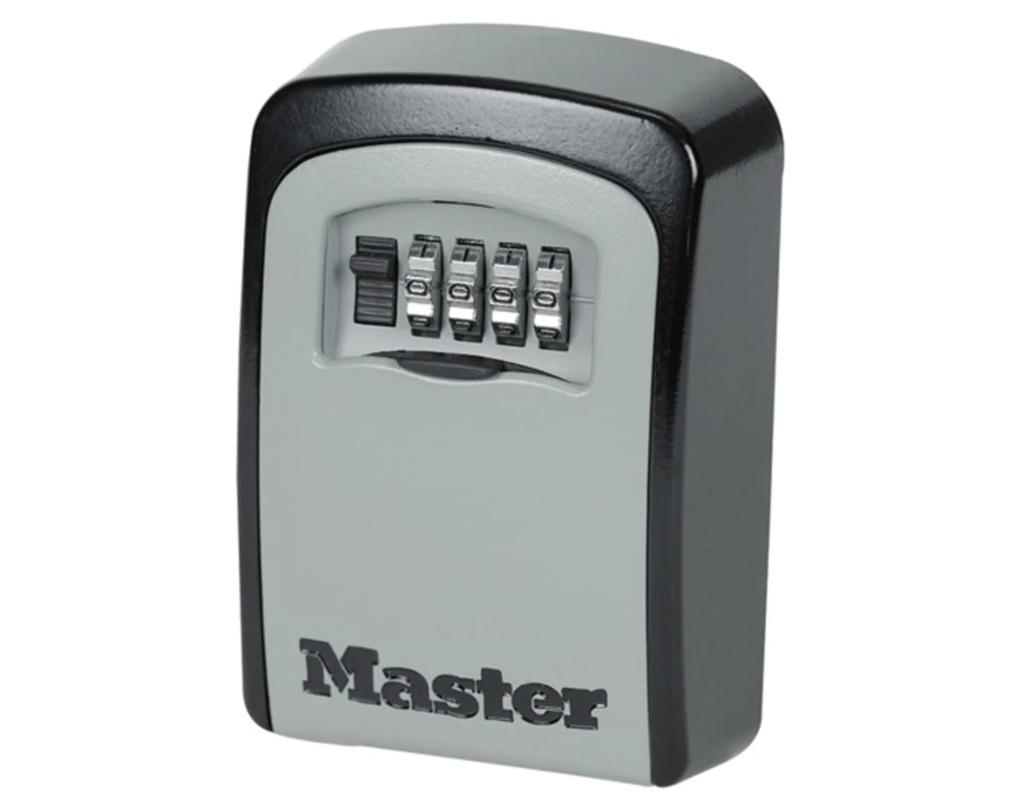 Robuster MASTER LOCK Schlüsselsafe, 146x106x52 mm, wetterfest, mit Zahlencode, ideal für sichere Schlüsselaufbewahrung im Innen- und Außenbereich.