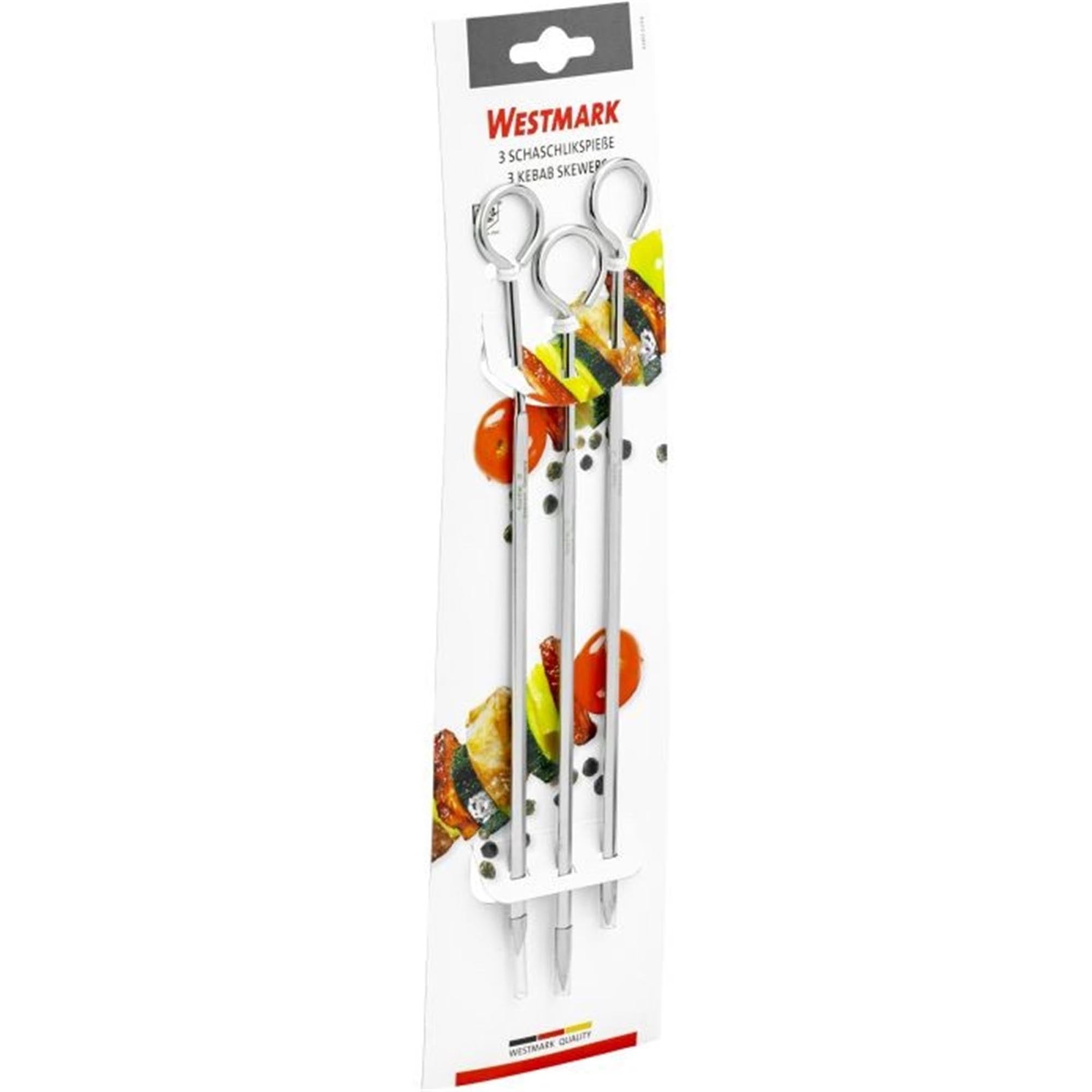 3er Set Schaschlikspiess., 23cm, rostfrei - KAQTU Design