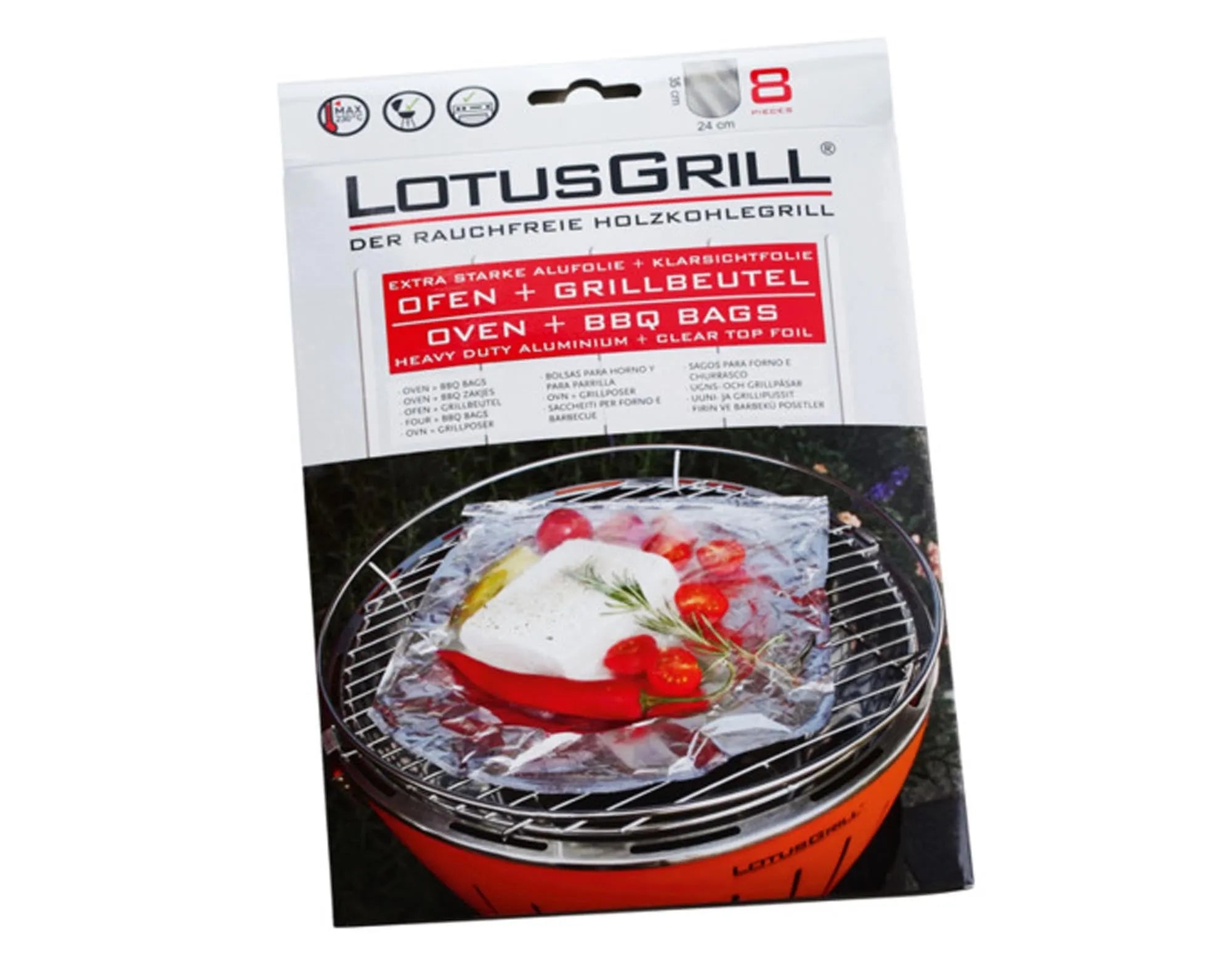 Grillbeutel Set à 8 Stk. in  präsentiert im Onlineshop von KAQTU Design AG. Grillzubehör ist von LOTUS GRILL