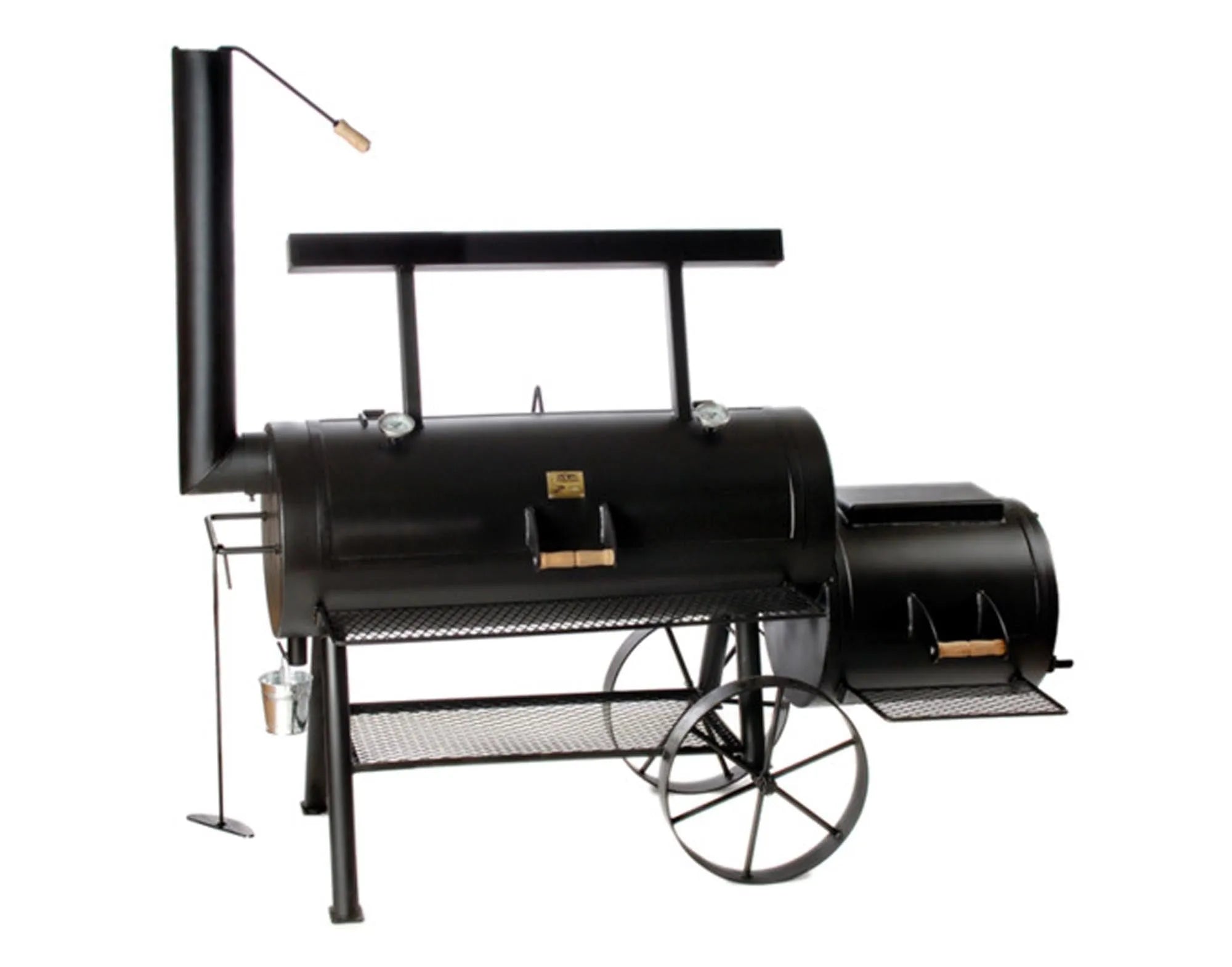 Der Smoker Longhorn 20" von JOE'S: Robuster Stahl, 20" Grillfläche, präzise Temperaturkontrolle, intensives Raucharoma, mobil.