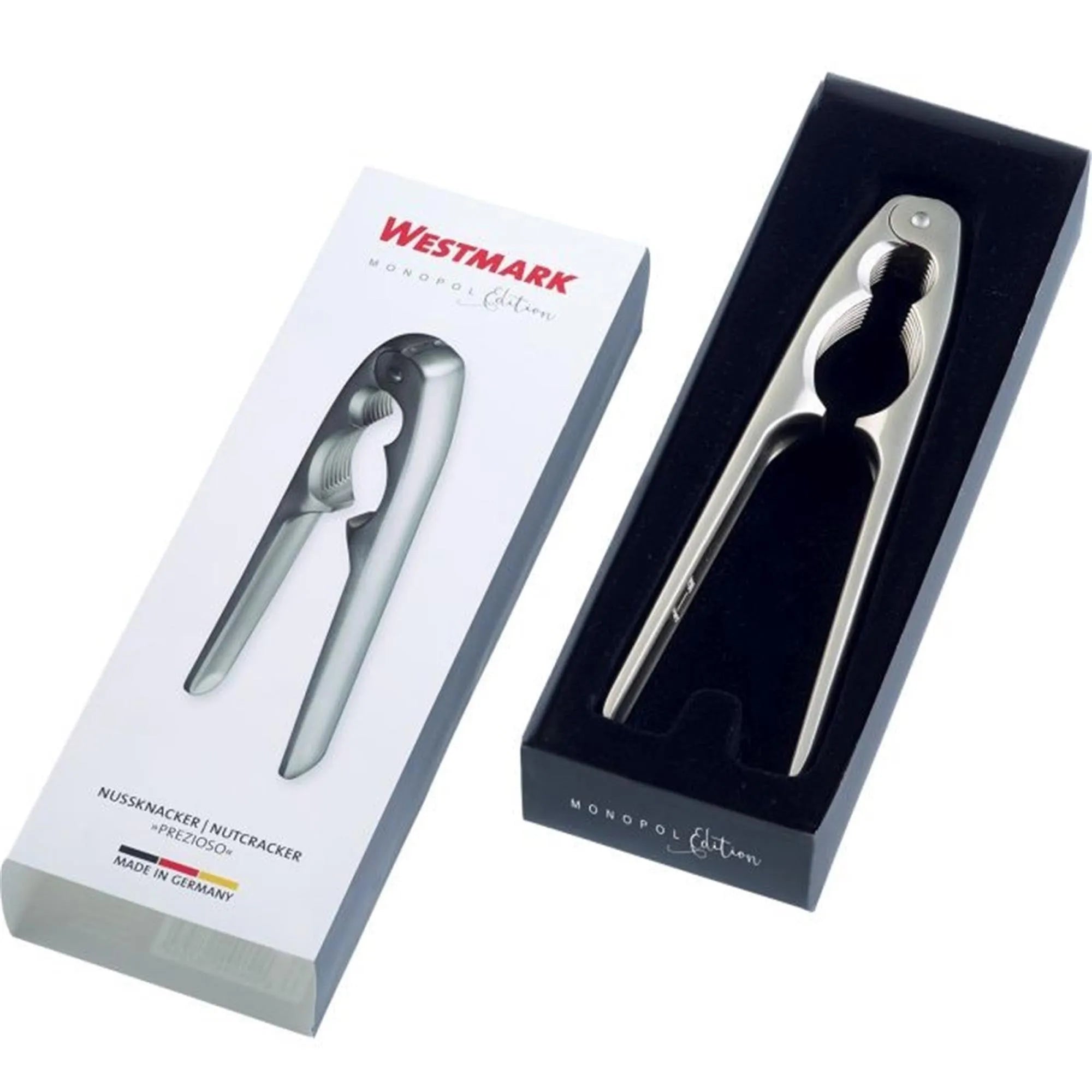 Eleganter Nussknacker Prezioso, edelmattiert von Westmark, 18.7cm.