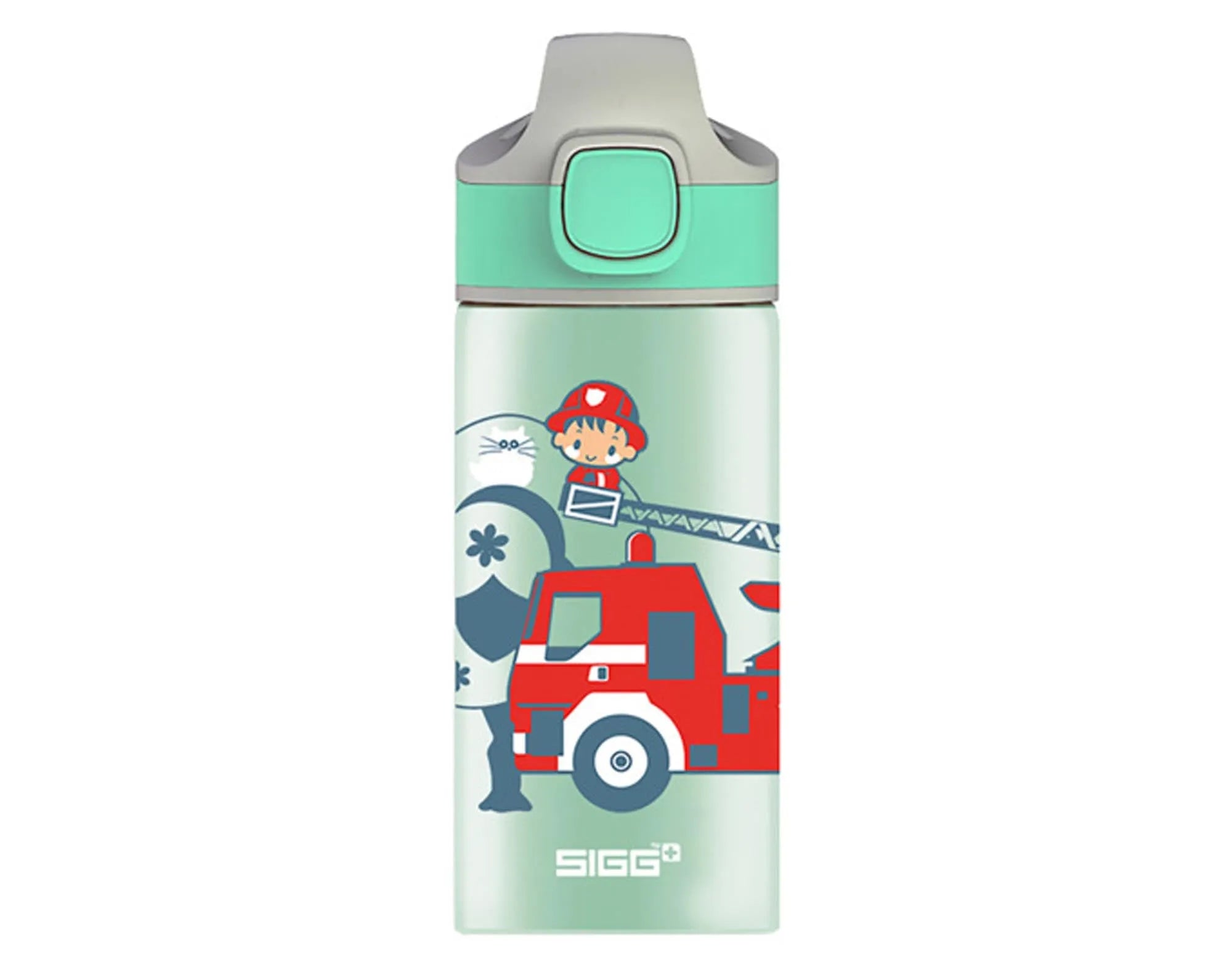 SIGG Kids Bottle Miracle WMB Fireman 0.4 l: BPA-frei, auslaufsicher, leicht, ideal für kleine Feuerwehrfans.