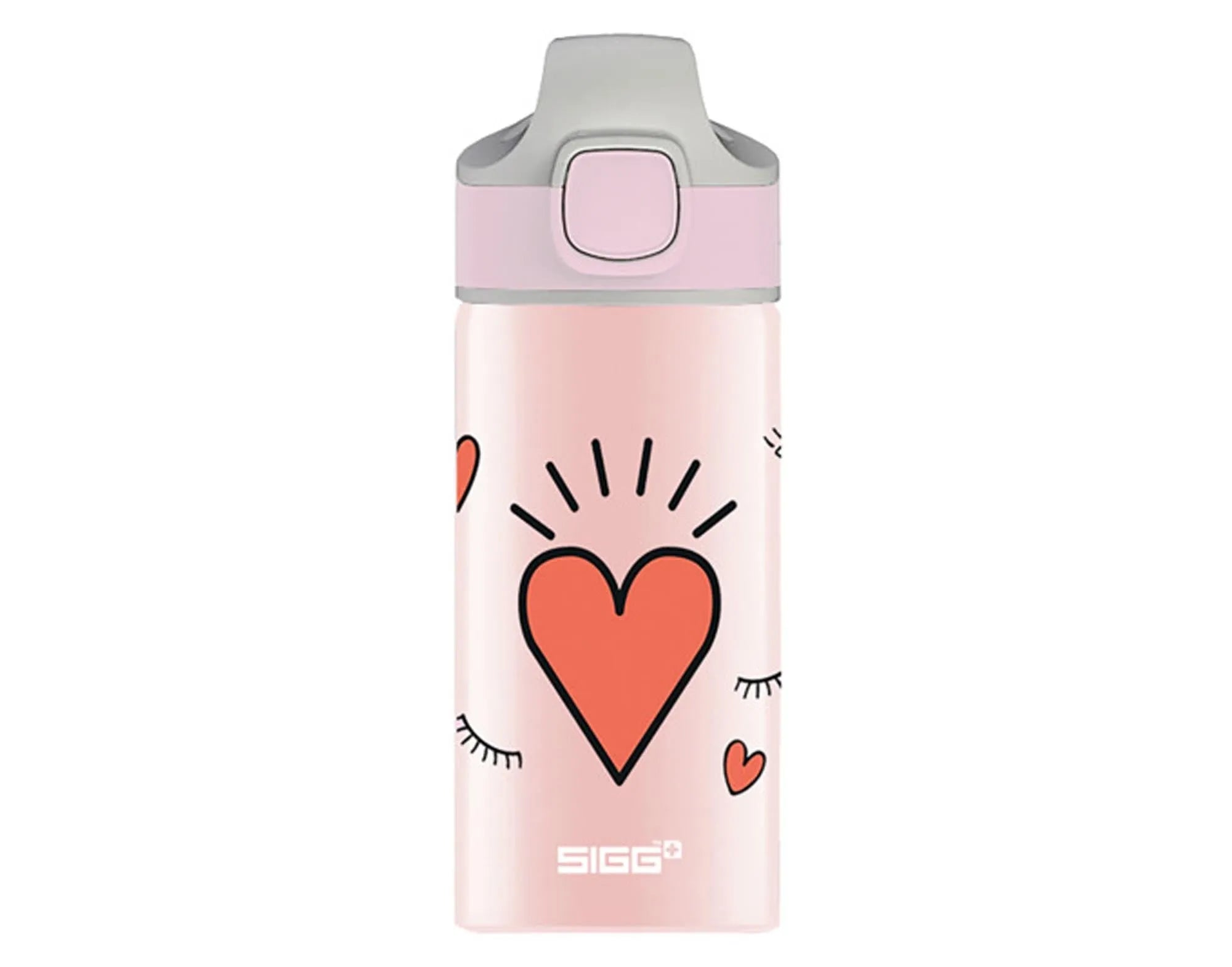 Bunte, BPA-freie 0.4L SIGG Trinkflasche für Mädchen. Robust, auslaufsicher, ideal für Schule und Abenteuer. "Girl Power" Design.