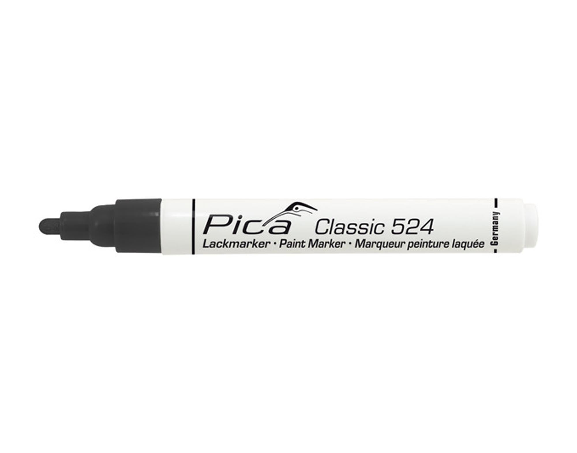 Industrie Lackmarker Classic 524 schwarz in  präsentiert im Onlineshop von KAQTU Design AG. Büromaterial ist von PICA