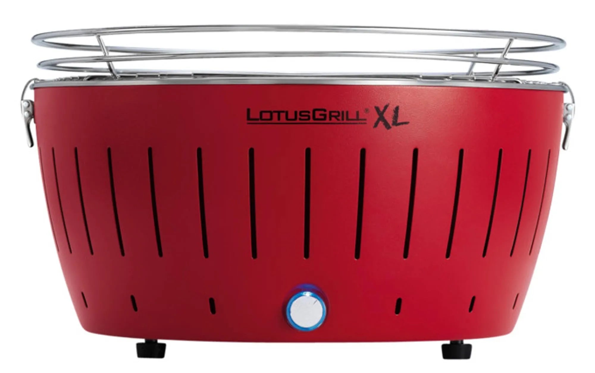 LOTUS GRILL XL: Innovativer Holzkohletischgrill für rauchfreies BBQ.