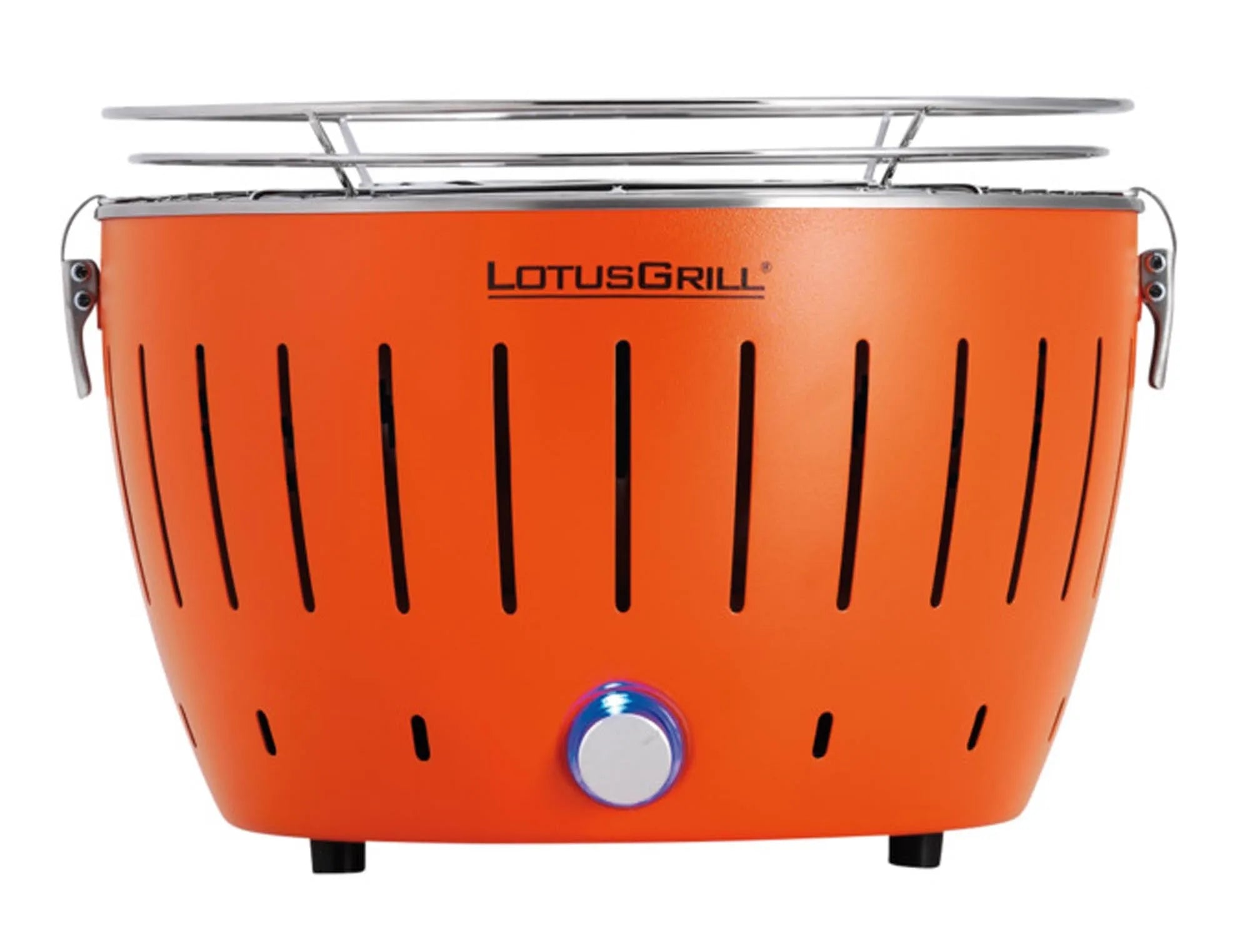 Holzkohletischgrill Small ø 29 cm in Orange präsentiert im Onlineshop von KAQTU Design AG. Grill ist von LOTUS GRILL