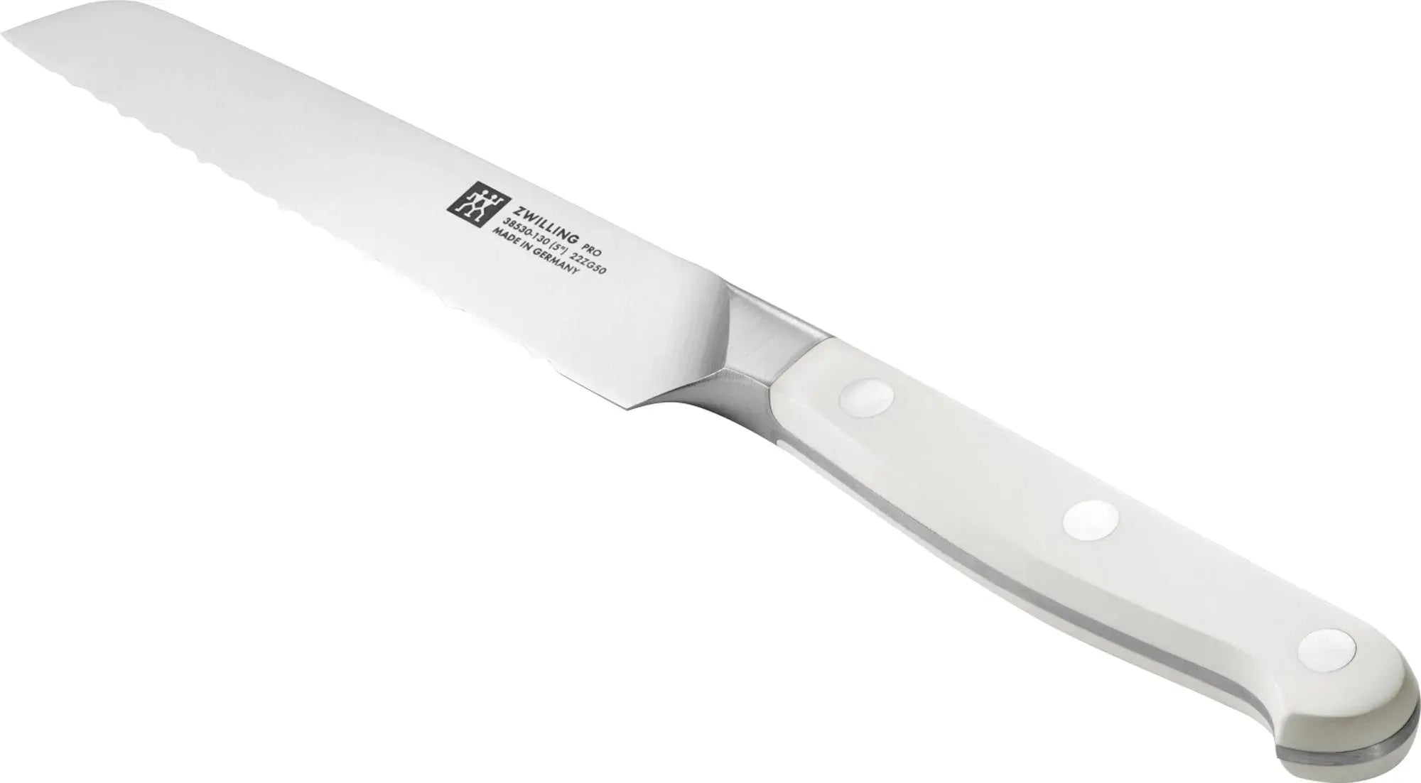 Zwilling Pro le blanc: Vielseitiges 130mm Universalmesser für Profis.