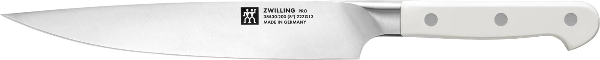 Zwilling Pro le blanc Fleischmesser: 200mm Klinge, scharf, langlebig, rostfrei. Ergonomischer Griff, ideal für Fleischliebhaber.