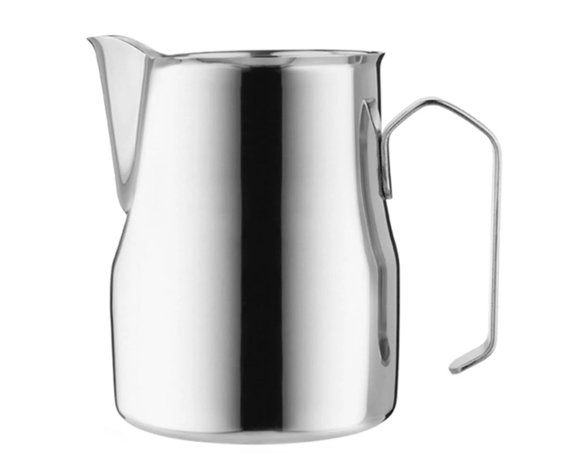 Elegante Edelstahl-Milchkanne 0.35 l von FOREVER: rostfrei, pflegeleicht, stilvoll und ideal für Kaffeetafeln.