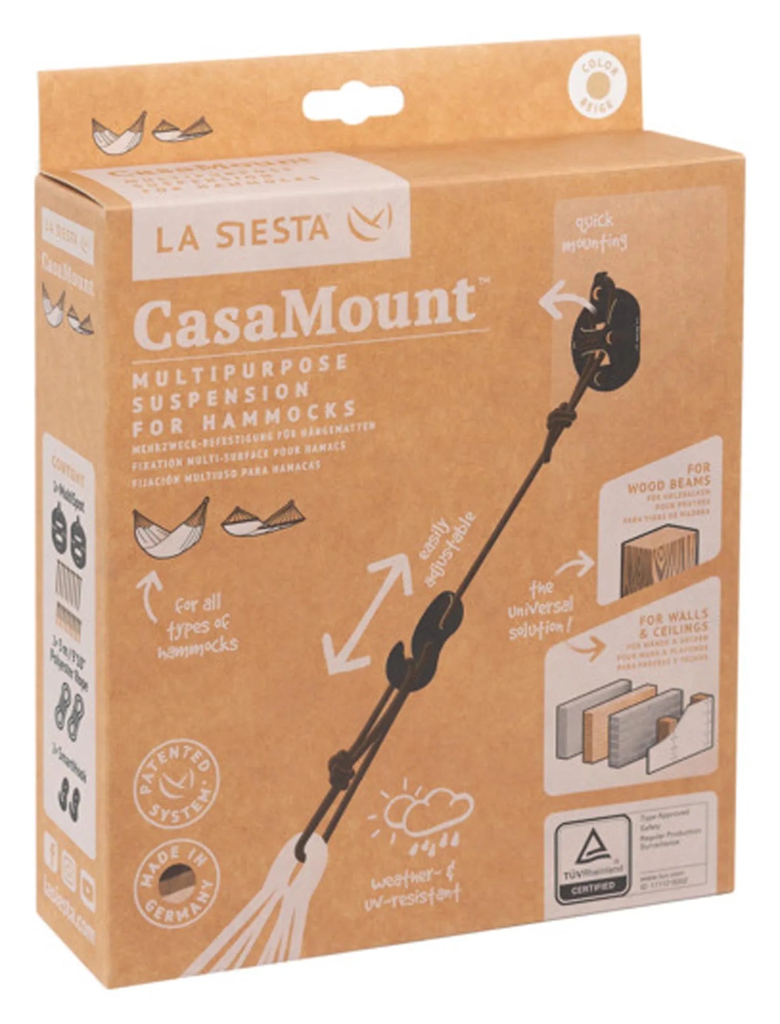 Fixing Set Casa Mount für Hängematte in  präsentiert im Onlineshop von KAQTU Design AG. Hängematte ist von LA SIESTA