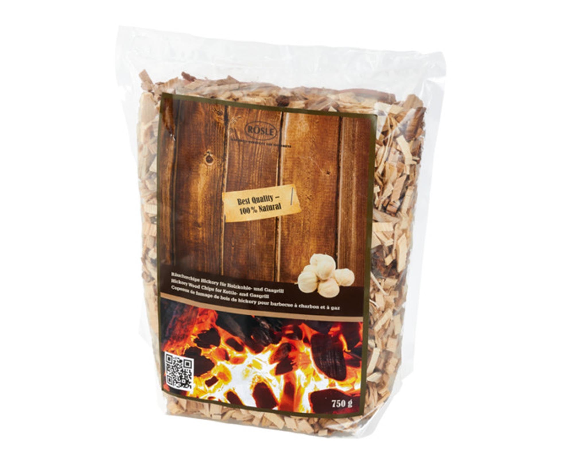 Räucherchips Hickory 750 g in  präsentiert im Onlineshop von KAQTU Design AG. Grillzubehör ist von RÖSLE