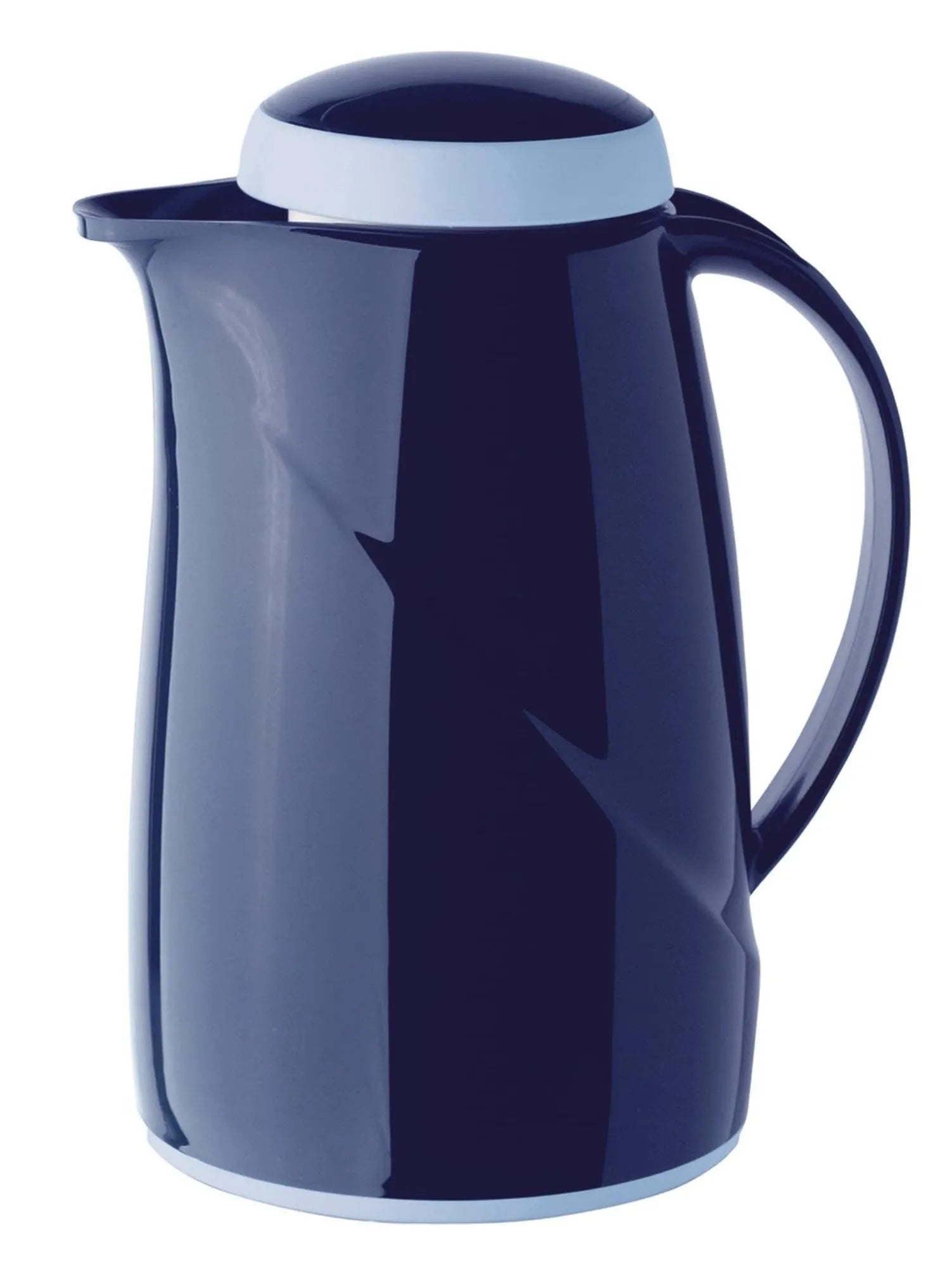 Isolierkanne Wave 0.6L D.Blau, spülmaschinengeeignet in Dunkelblau präsentiert im Onlineshop von KAQTU Design AG. Kanne ist von Helios