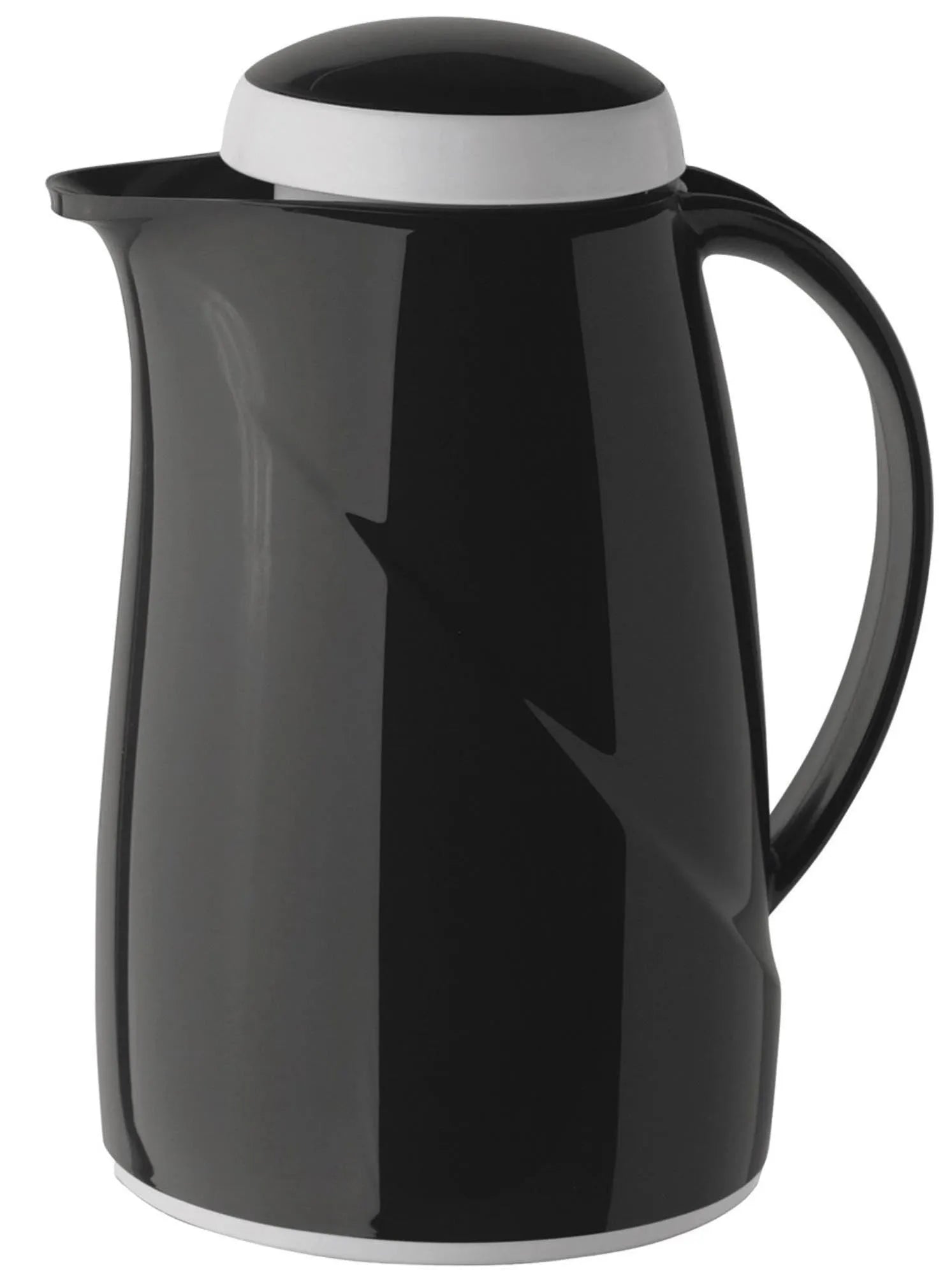 Isolierkanne Wave 0.6L Schwarz, spülmaschinengeeignet in Schwarz präsentiert im Onlineshop von KAQTU Design AG. Kanne ist von Helios