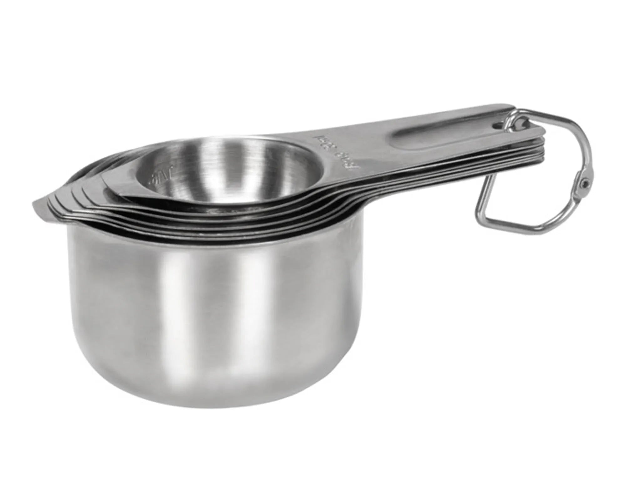 7-teilige Inox-Messlöffel von PATISSE: Präzises Abmessen, rostfreier Edelstahl, spülmaschinenfest, ergonomisch, stilvoll.